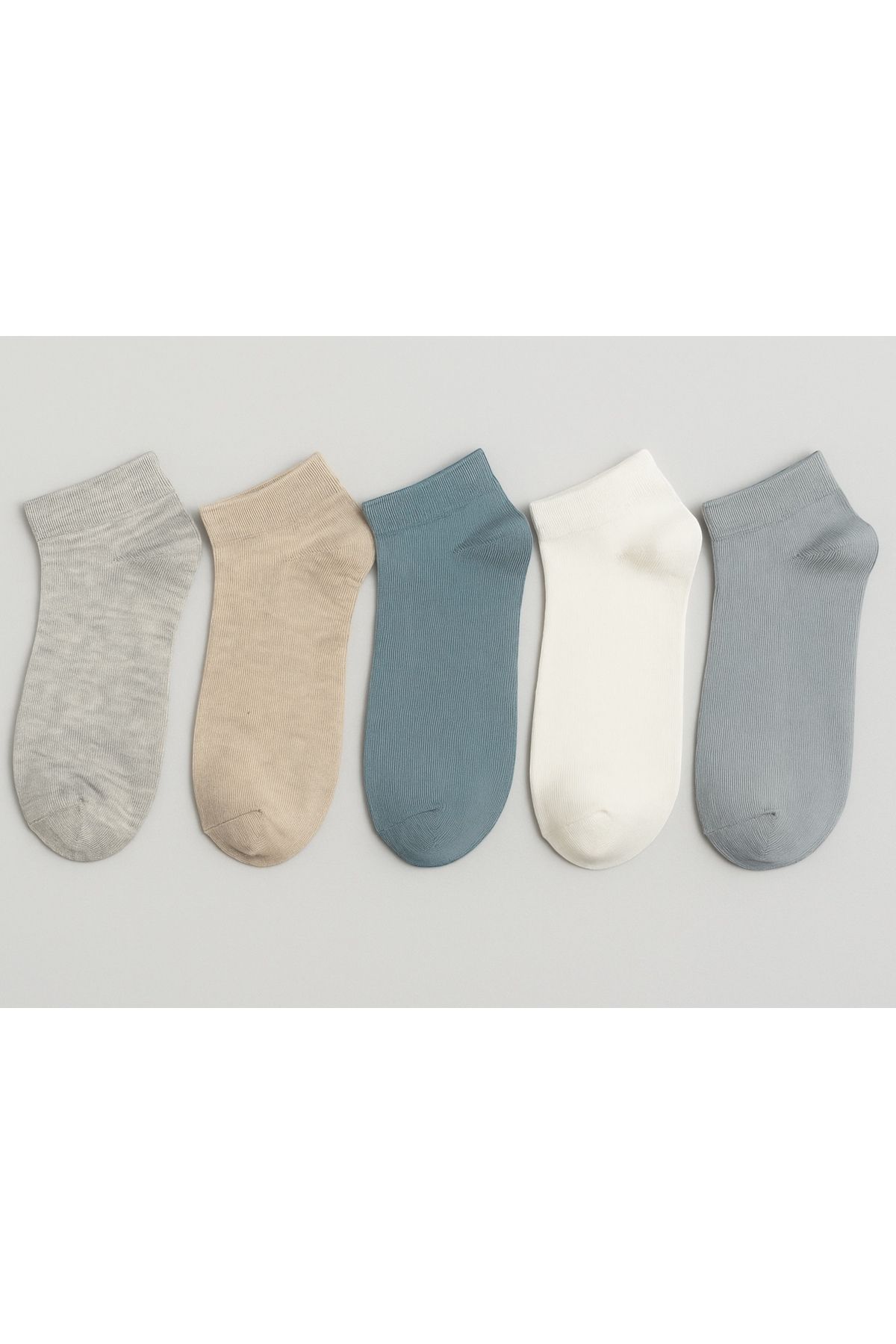 JUST SOCKS 5 Lİ KADIN PAMUK PATİK ÇORAP