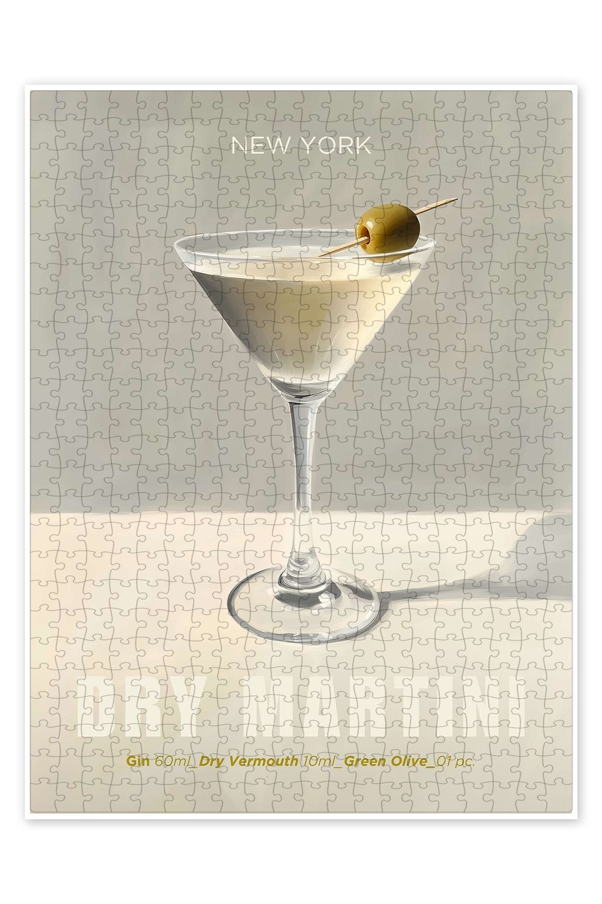 Jeronkarji Kuru Martini 500 Parça Puzzle Yapboz Mutfak Temalı Yetişkinler için