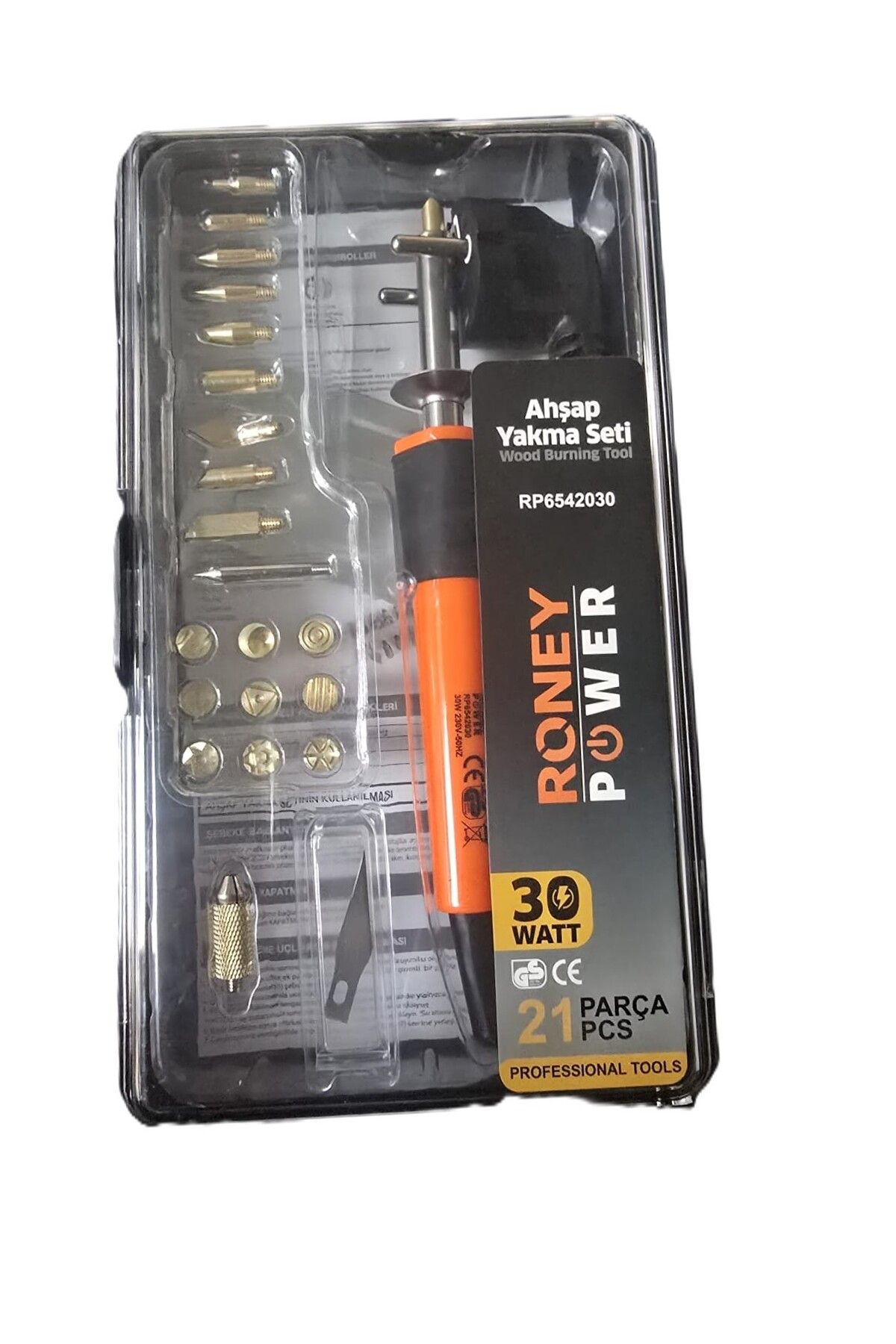 Roney Ahşap Yakma Seti 30W 21 Parça RP6542030