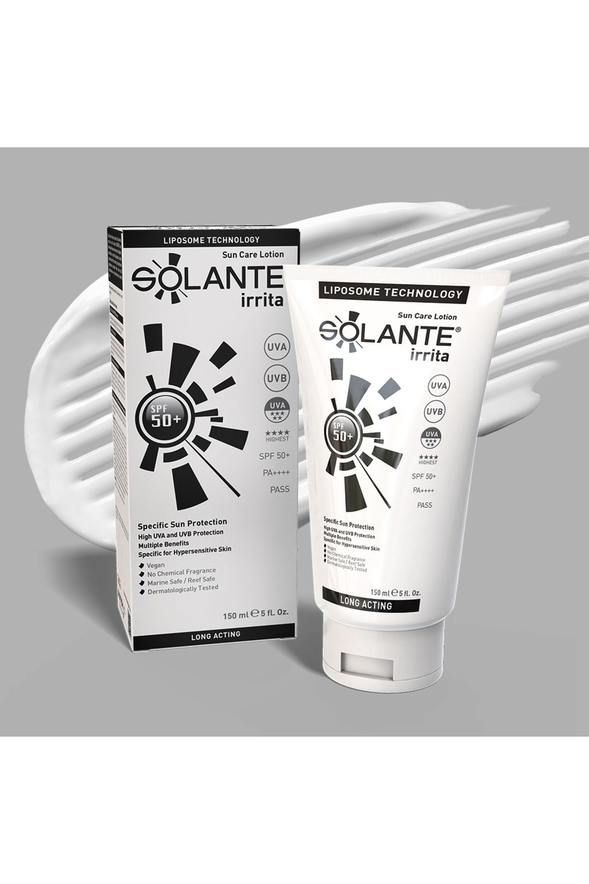 Solante İrrita SPF 50+ Losyon 150 ml - Hassas Ciltlere Özel Güneş Kremi