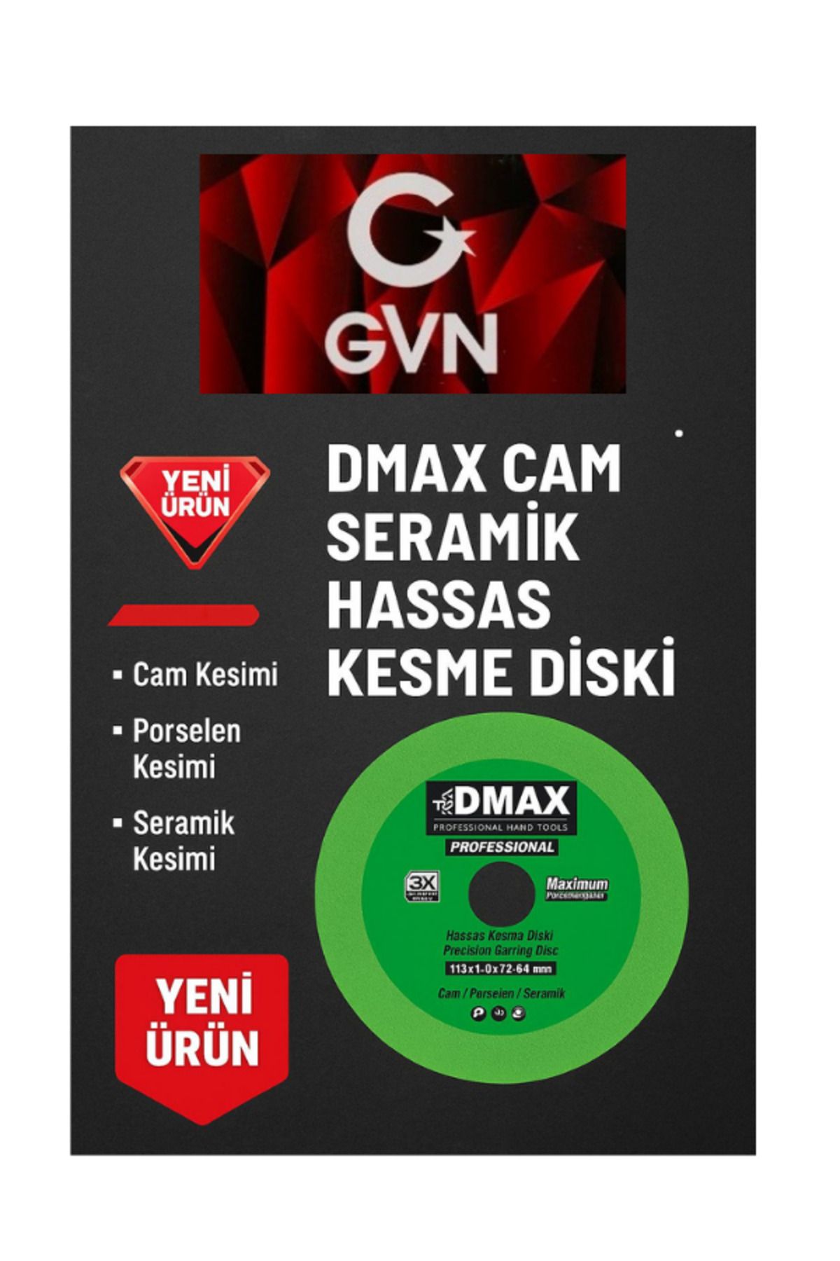 DMAX CAM SERAMİK HASSAS KESME