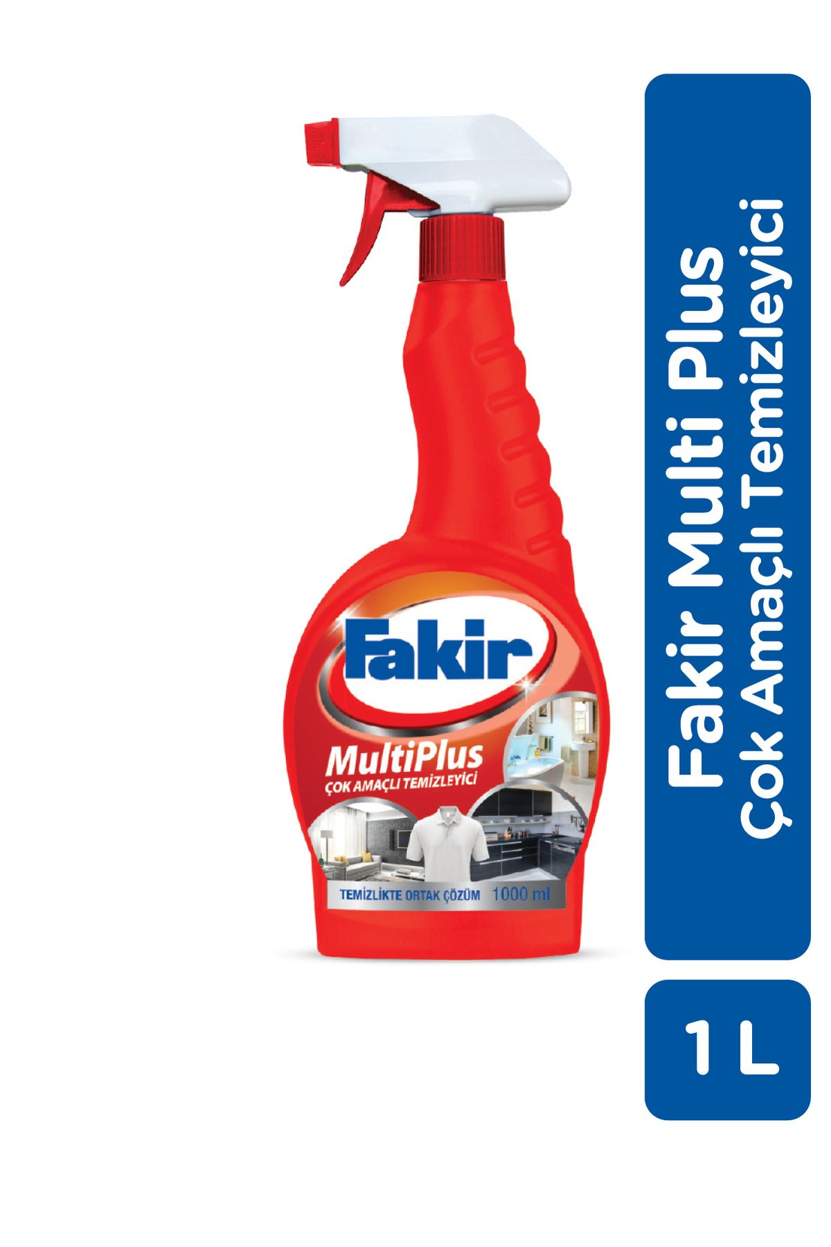 Fakir Çok Amaçlı Temizleyici Sprey 1 L – MultiPlus Serisi, Geniş Yüzey Uyumlu, Hızlı Etki