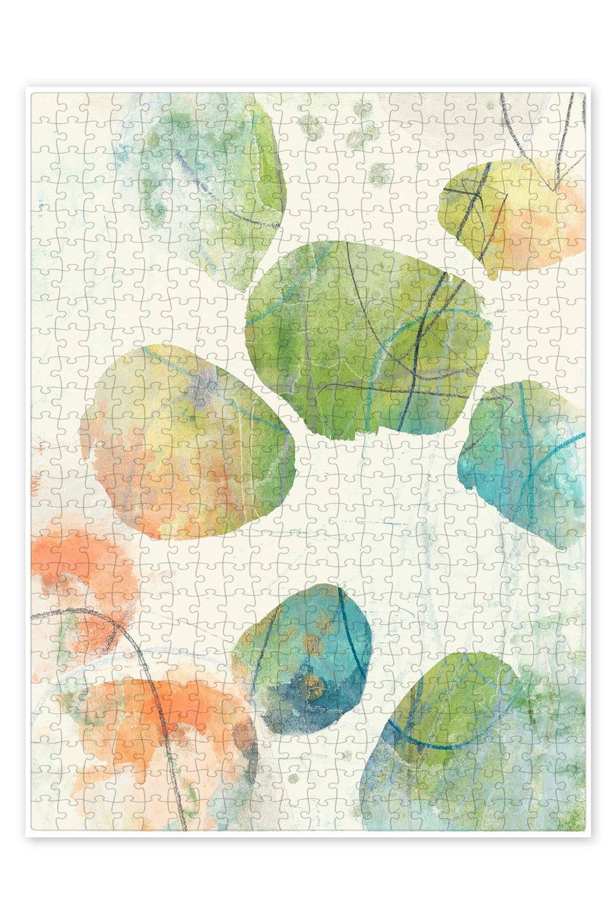 Jeronkarji Color Motion II 500 Parça Puzzle Yapboz Bohem Soyut Sanat Temalı