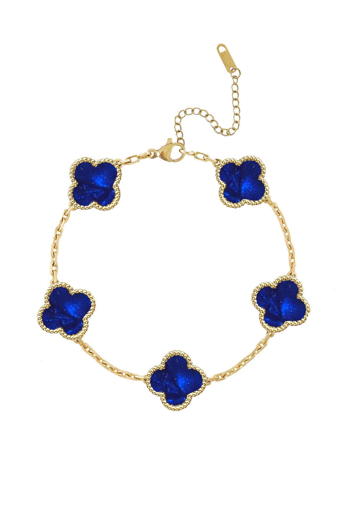 Atelier Duygu 12MM | Navy Blue Clover Bileklik