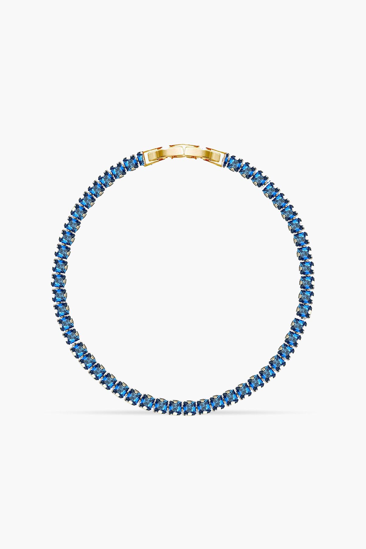 Atelier Duygu 3MM | Navy Blue Princess Cut Bileklik