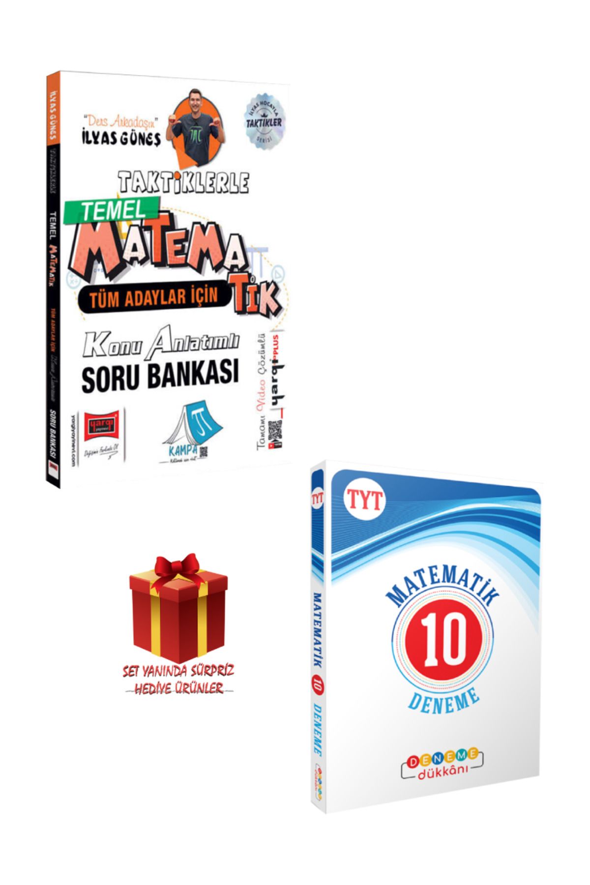 Yargı Yayınları İlyas Güneş Taktiklerle Matematik Konu Anlatımlı Soru Bankası+ TYT Matematik 10 Deneme+ Hediye
