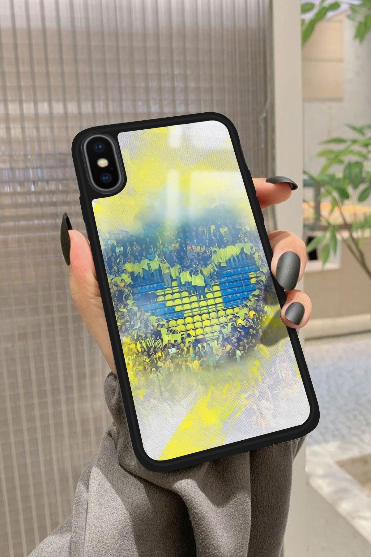 Snacase iPhone X Uyumlu Futbol Takımı Tasarımlı Glossy Premium Kılıf