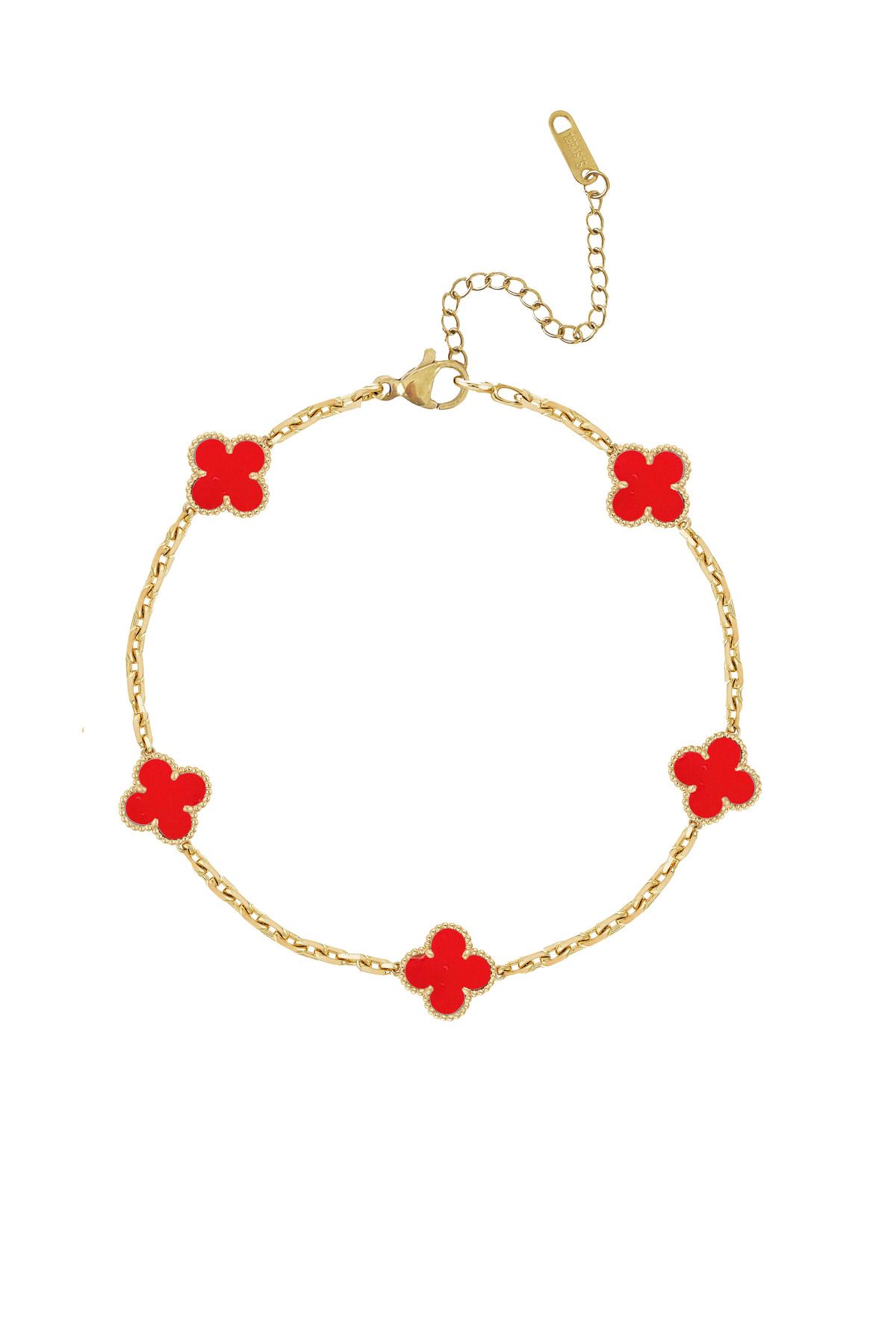 Atelier Duygu 7MM | Red Clover Bileklik