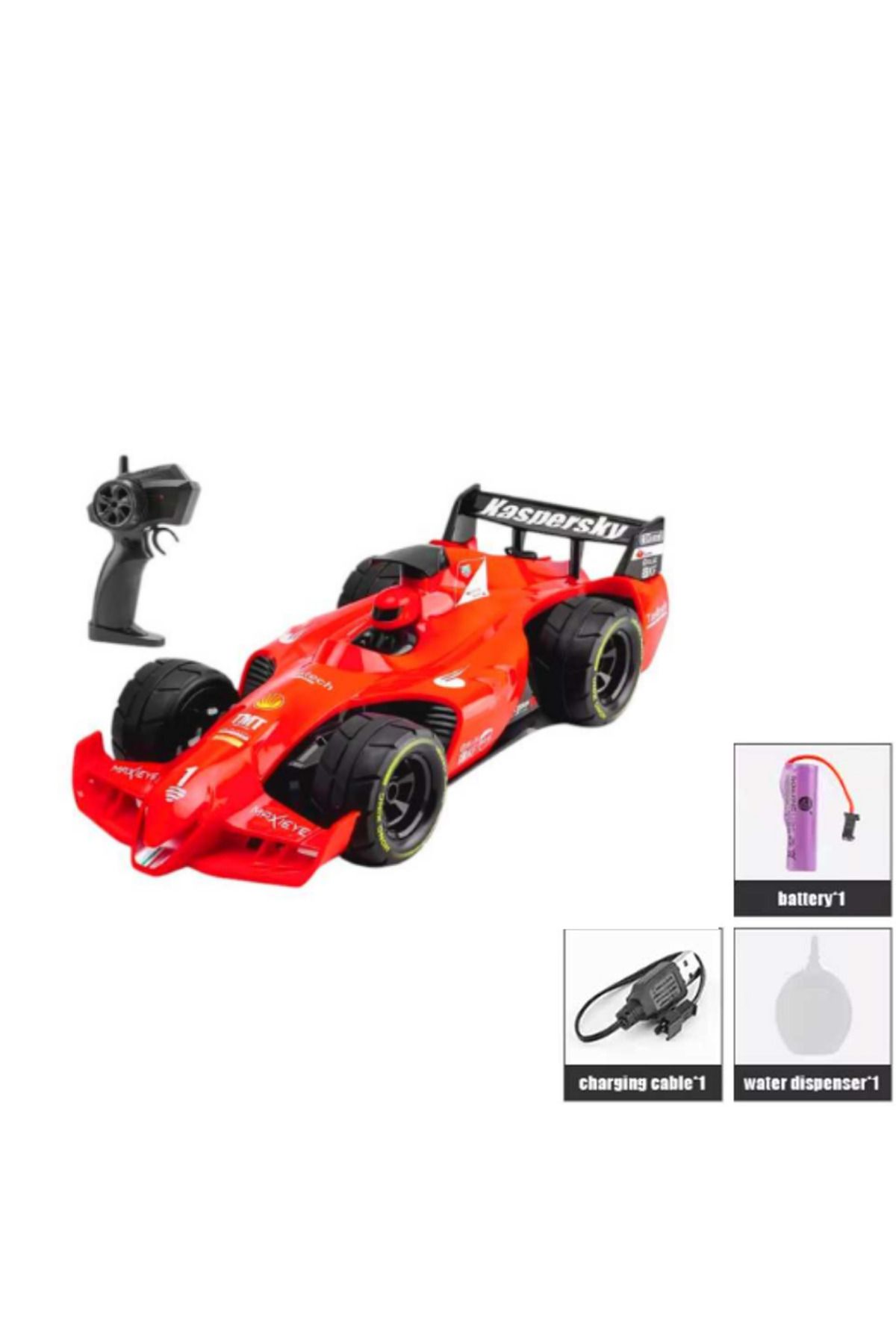 Art Tone PASİFİK KUMANDALI FORMULA YARIŞ ARABASI 93113 SPREY R/C 5 CHANNELS 2.4G SESLİ IŞILI ŞARJLI 1:12 6+