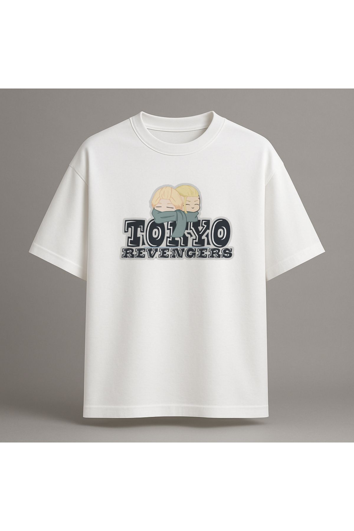 Fuco Supply Beyaz Oversize Baskılı Tişört – Unisex Rahat Kesim Streetwear