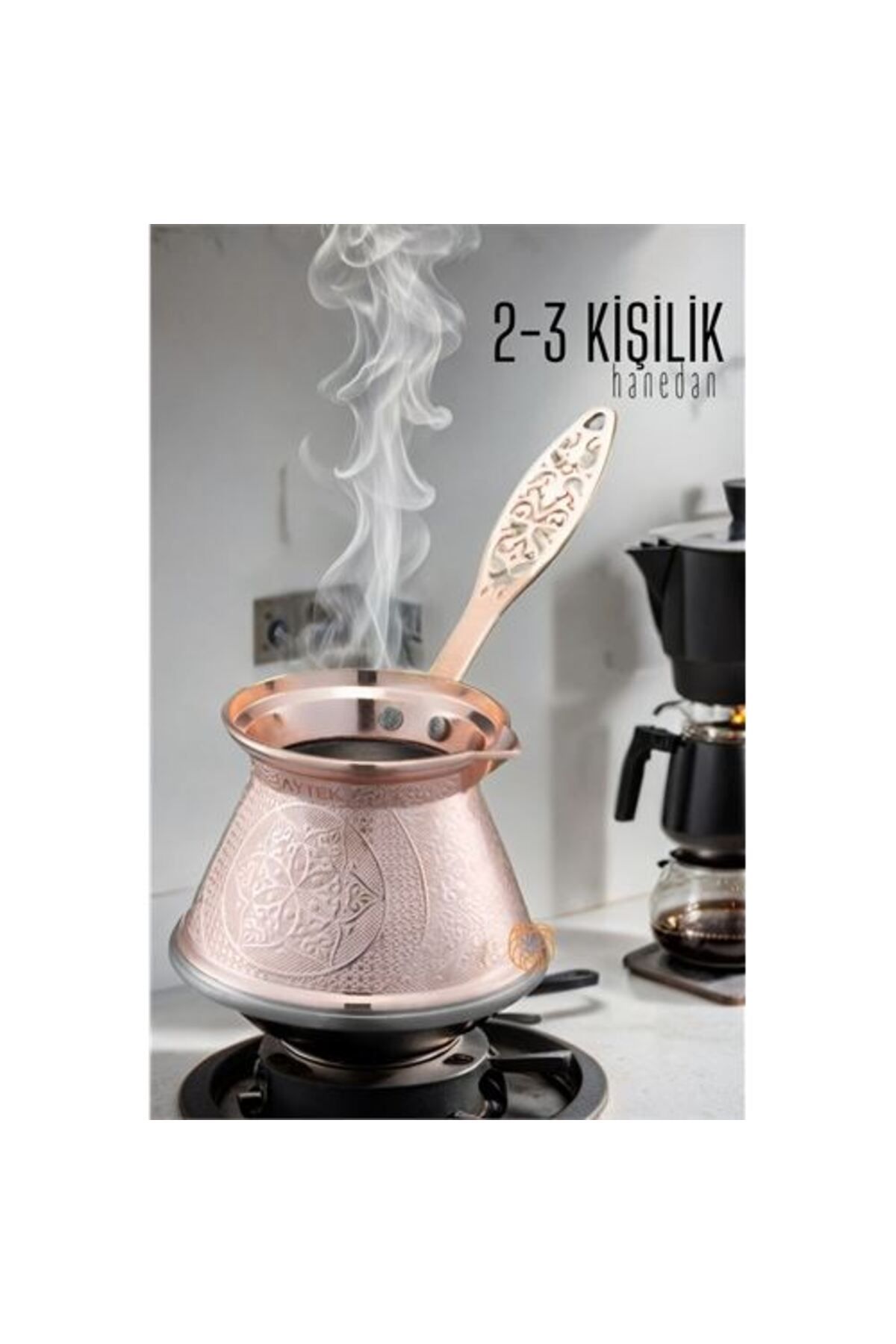 Toptan Bulurum Cezve 2-3 Kişilik ROSE İndüksiyon Tabanlı