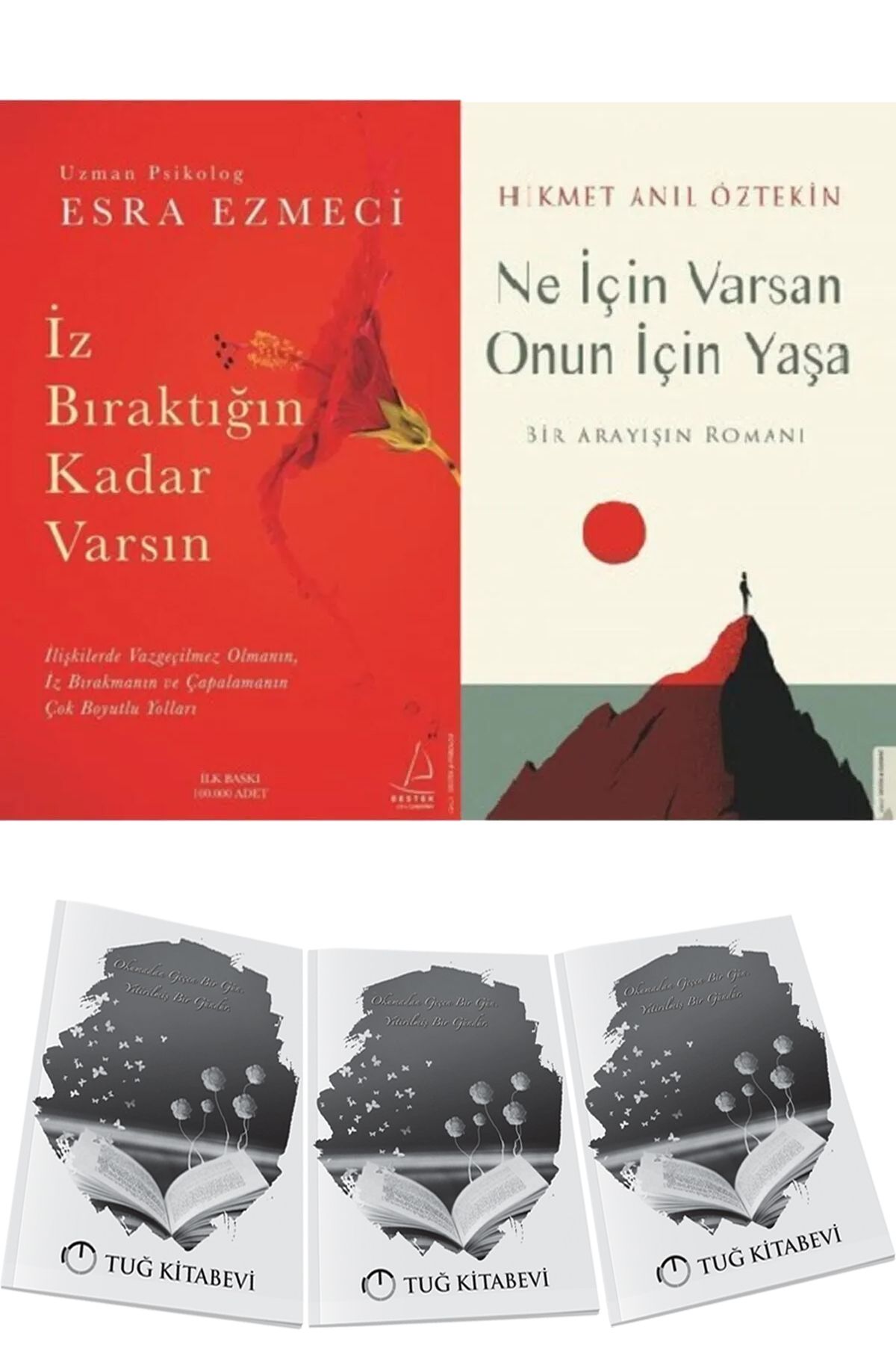 Destek Yayınları İz Bıraktığın Kadar Varsın ve Ne İçin Varsan Onun İçin Yaşa 2li Set Esra Ezmeci + Hediyeli