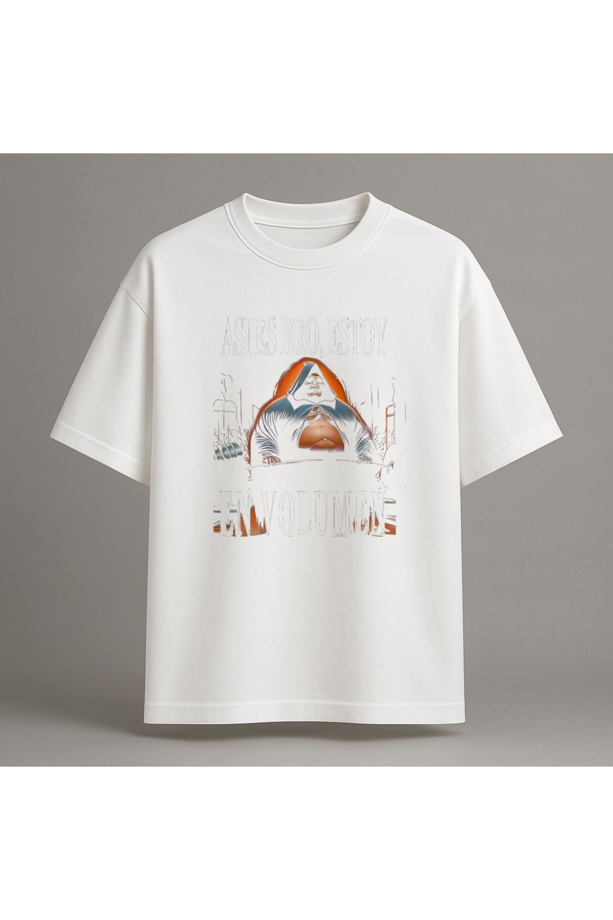 Fuco Supply Beyaz Oversize Baskılı Tişört – Unisex Rahat Kesim Streetwear