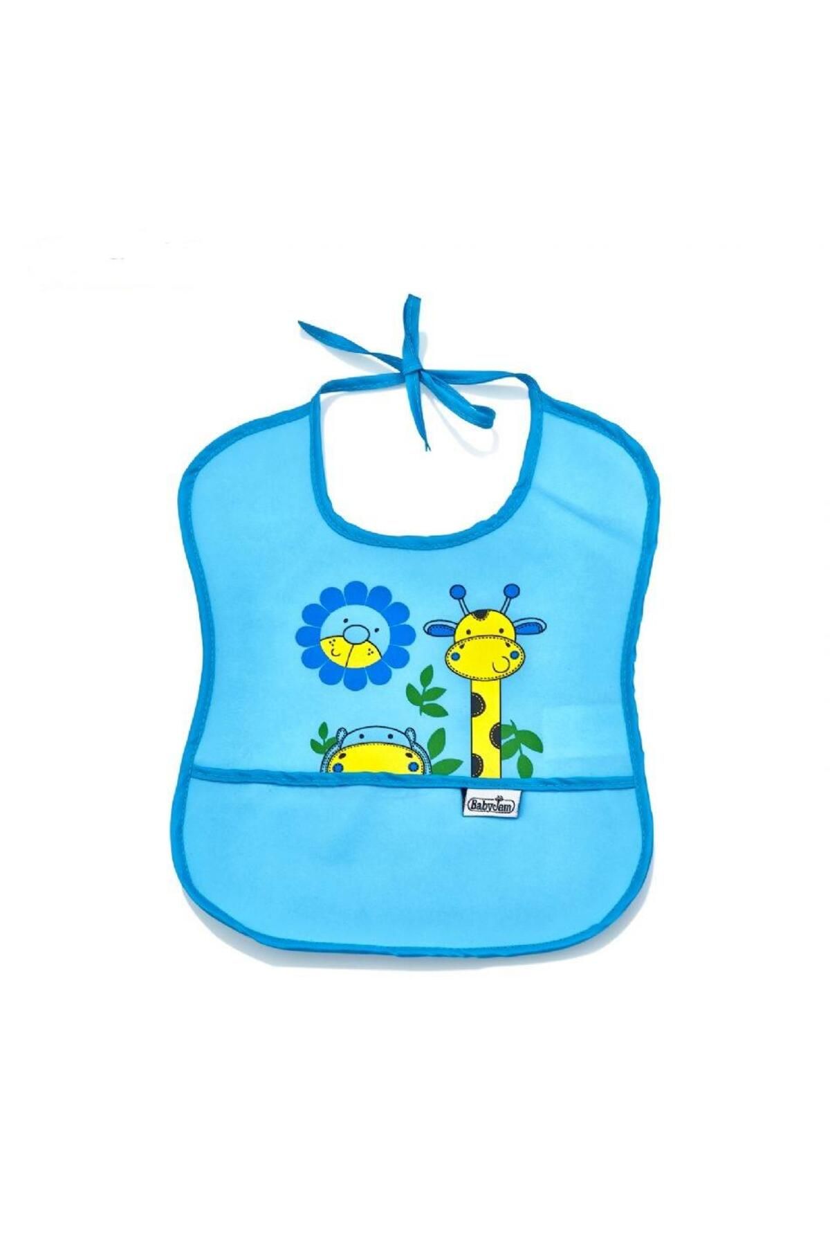 Toptan Bulurum Poli Muşamba Küçük Mama Önlüğü 030 Mavi