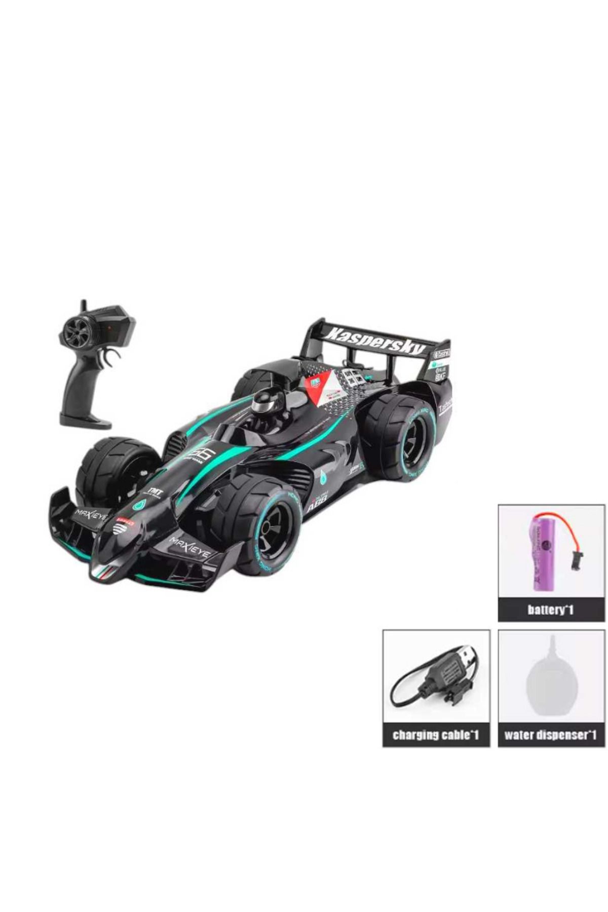 Art Tone PASİFİK KUMANDALI FORMULA YARIŞ ARABASI 93113 SPREY R/C 5 CHANNELS 2.4G SESLİ IŞILI ŞARJLI 1:12 6+
