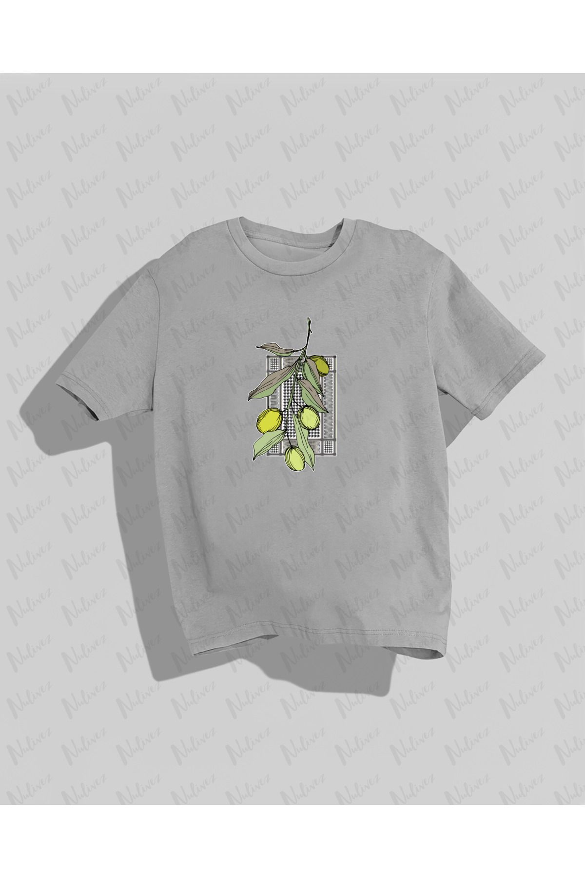Nulivez Filistin Tasarımı Baskılı Yüksek Kalite Kompakt Unisex Oversize T-Shirt