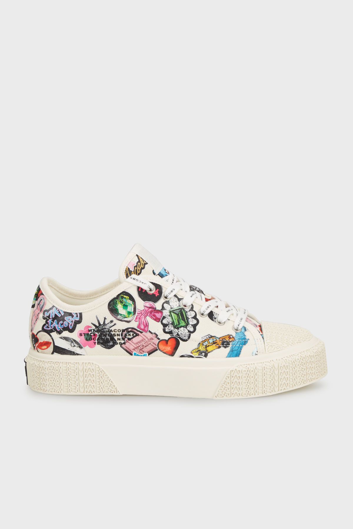 Marc Jacobs Desenli Logolu Kanvas Sneaker Ayakkabı AYAKKABI 2S5FSN001F20 101