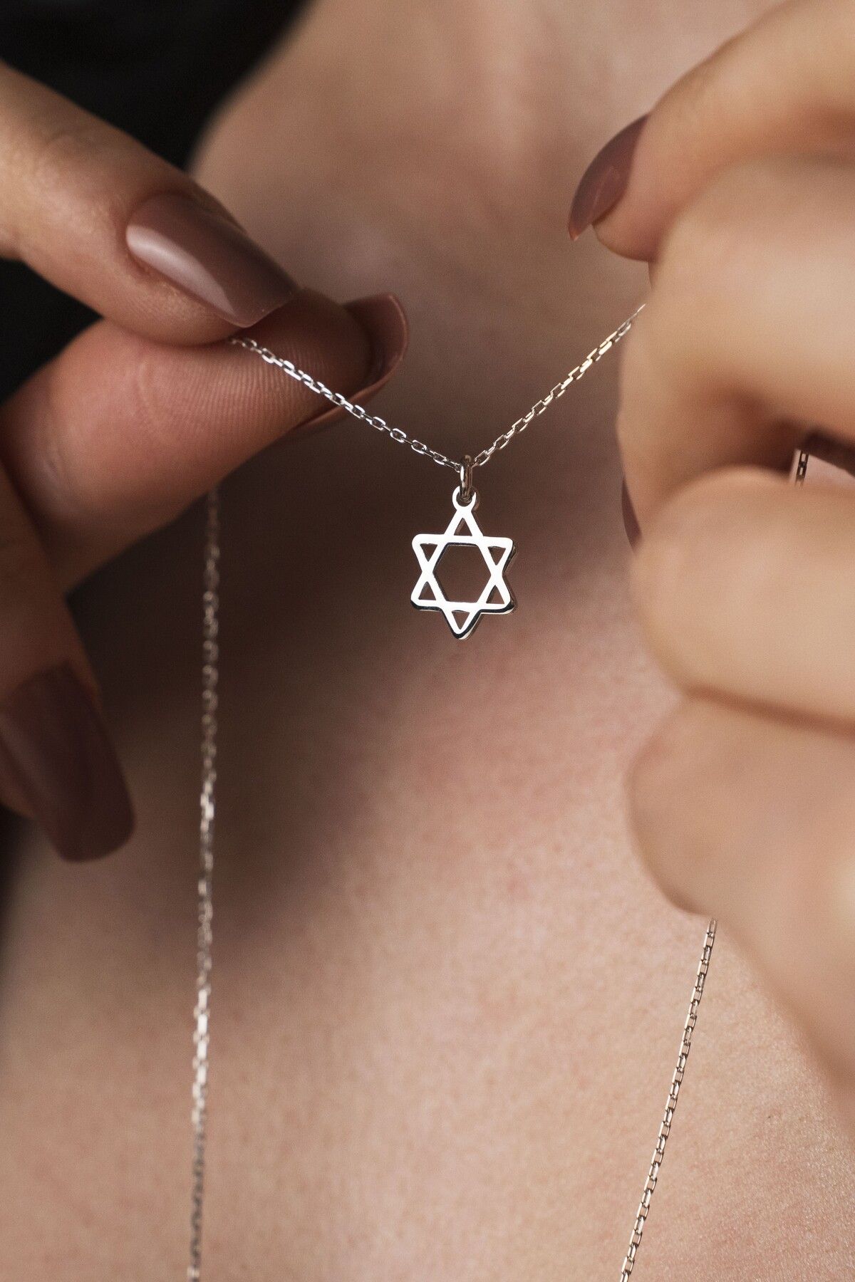 TigerxlJewellery 925 Ayar Gümüş Süleyman Mührü Kolye