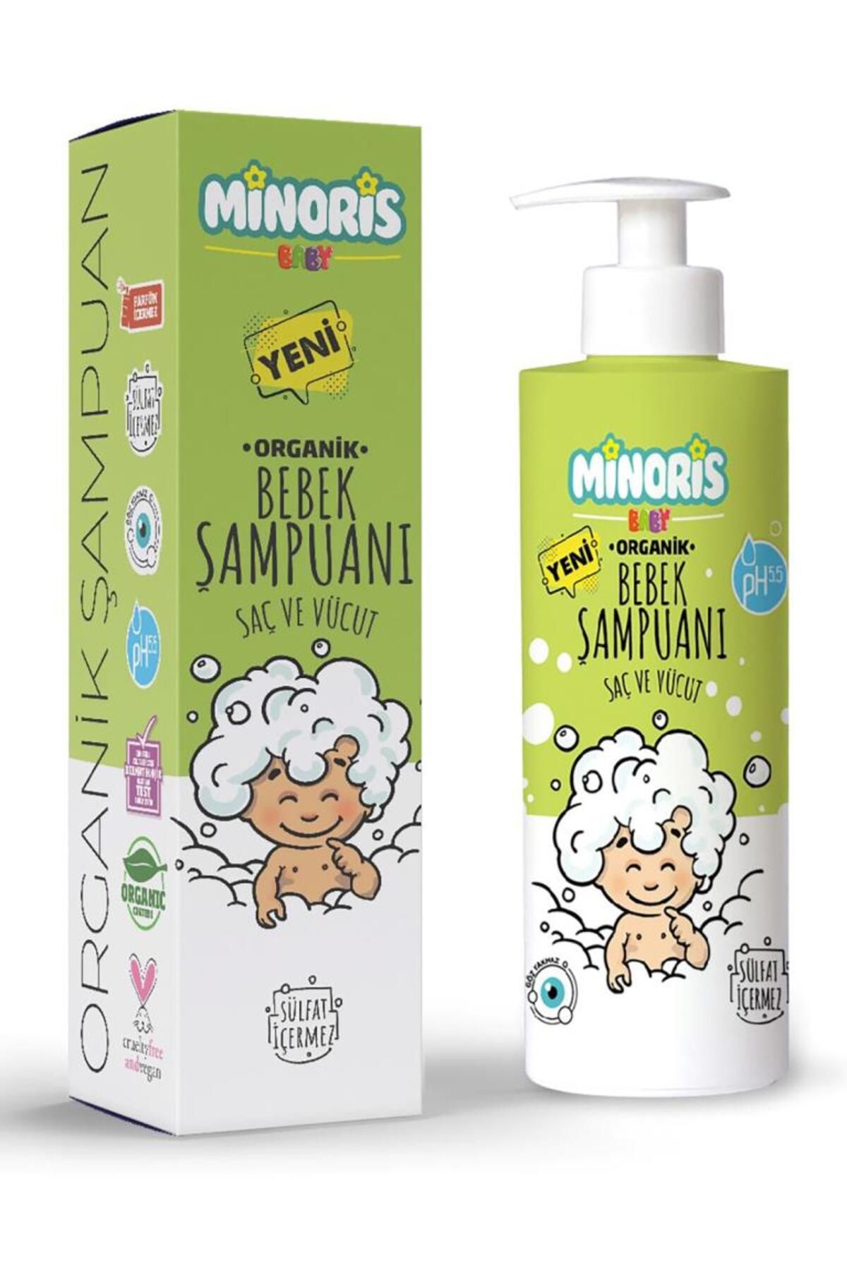 Toptan Bulurum Baby Organik Bebek Saç ve Vücut Şampuanı 400ml