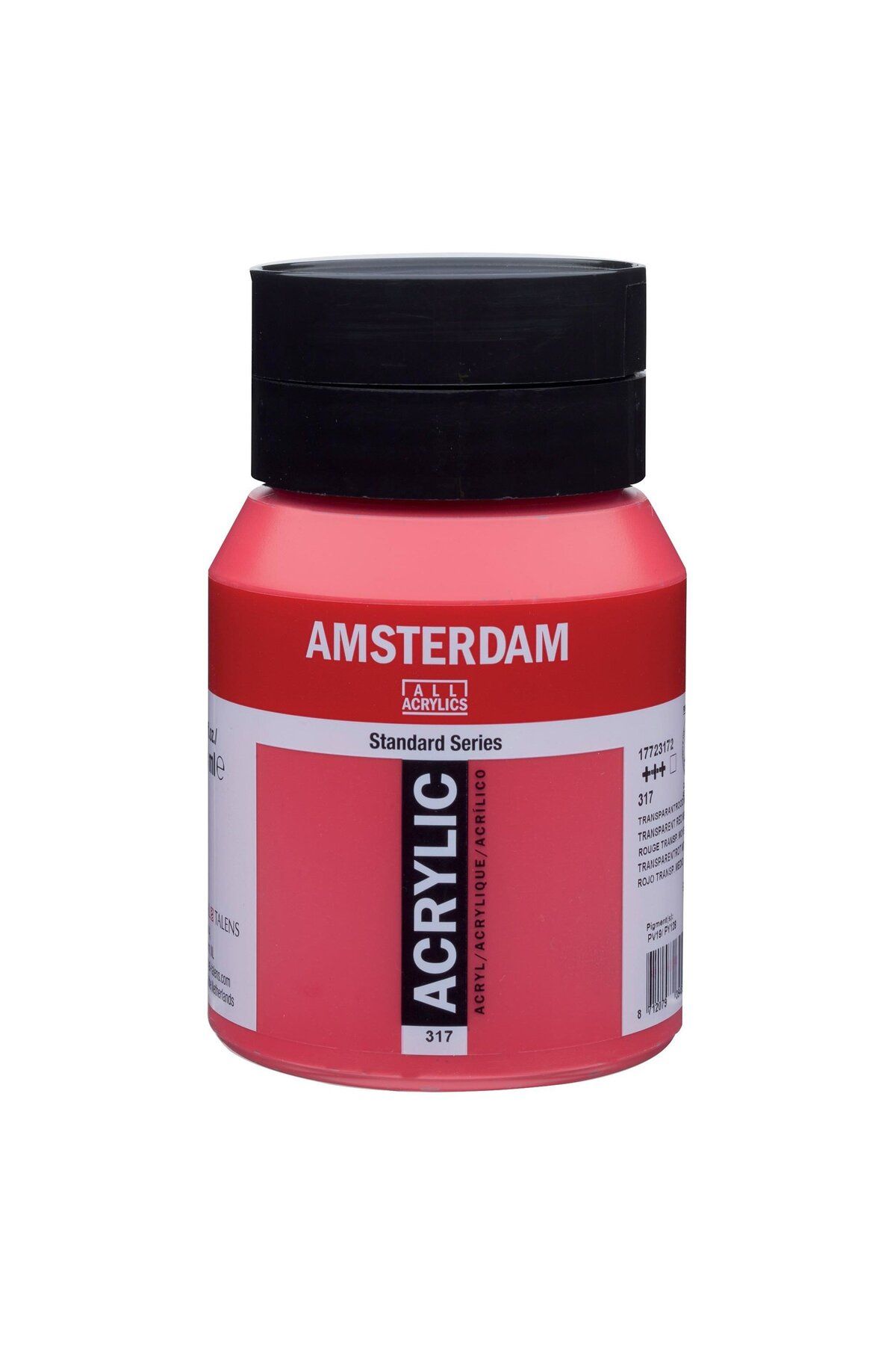 Talens Amsterdam Akrilik Boya Standart Series 500ml 317 Transparent Red Medium