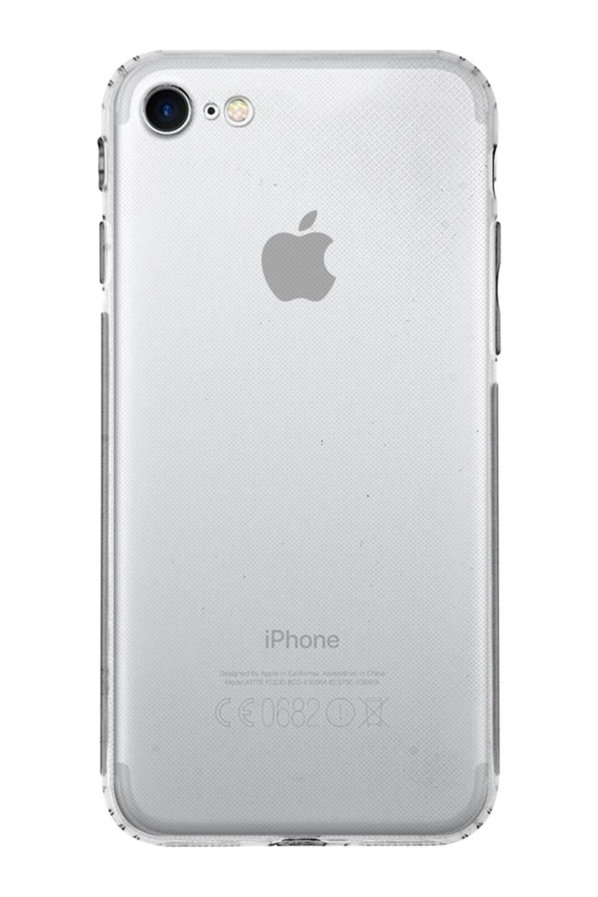 TezMax Apple iPhone SE 3 2022 Uyumlu Kapak Kamera Korumalı Şarj Tıpalı Şeffaf Silikon Kılıf