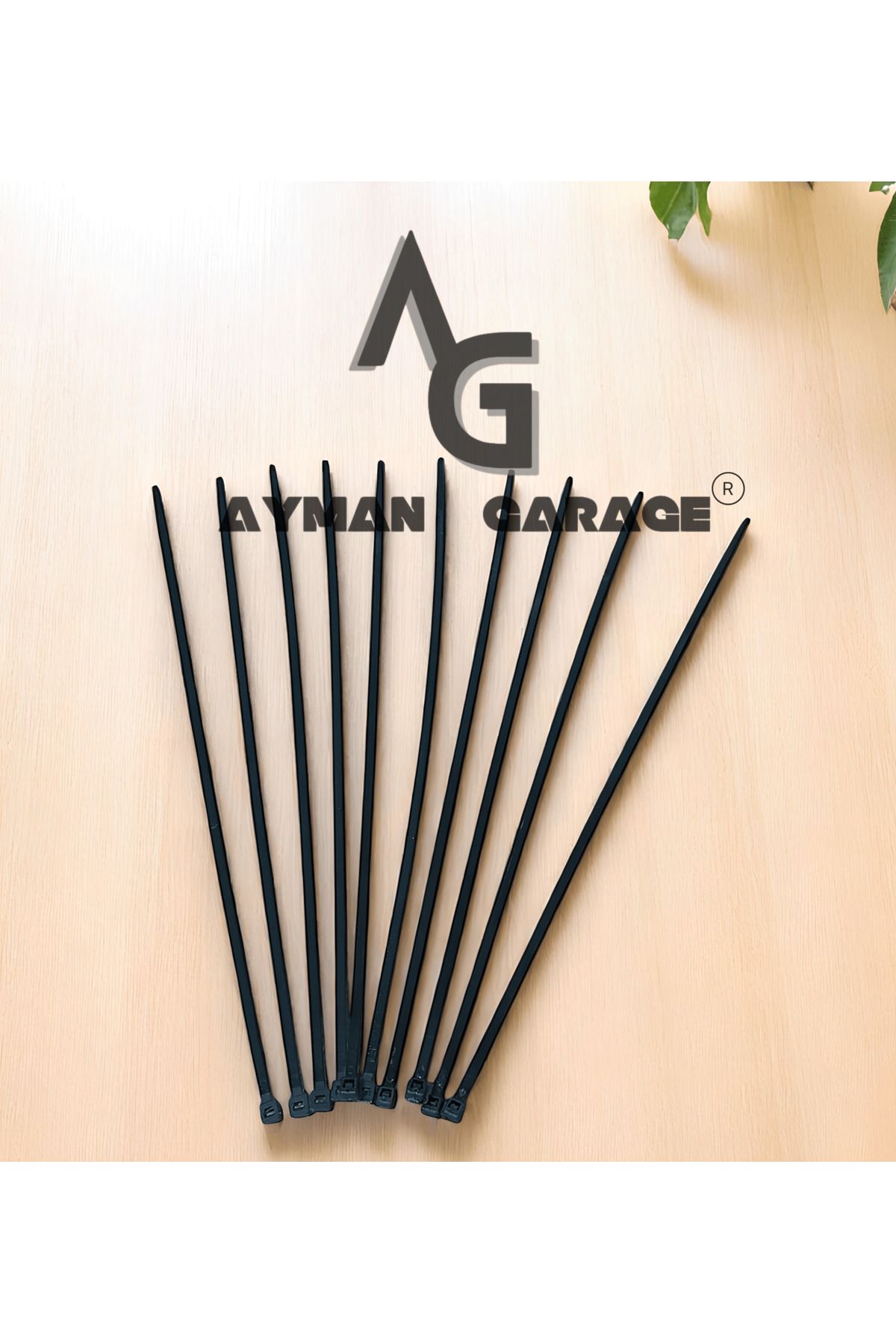AYMAN GARAGE Çok Amaçlı Plastik ( Cırt ) Kelepçe 10 Adet