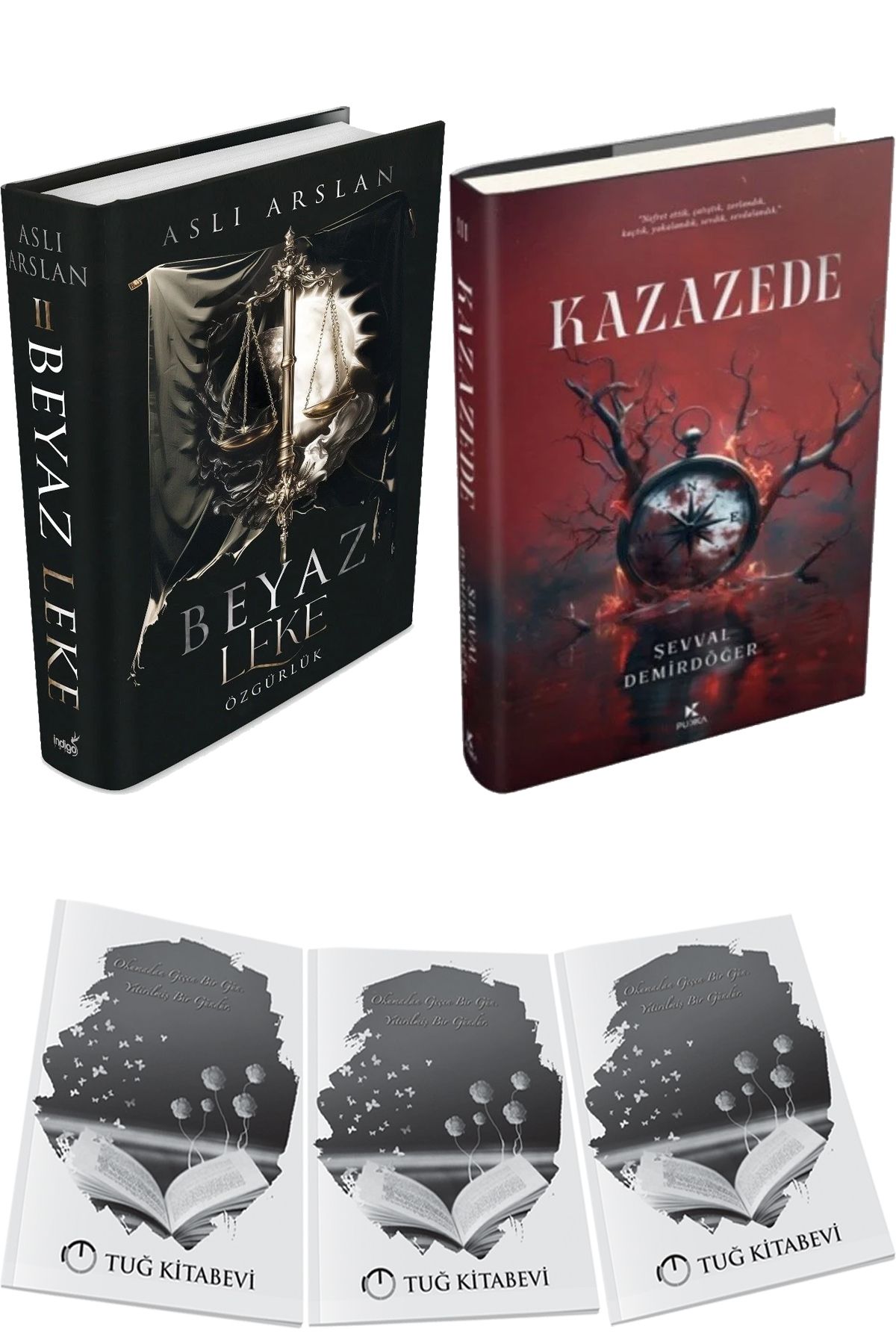 İndigo Kitap Beyaz Leke 2 Özgürlük Ciltli ve Kazazede 3 Ciltli + Hediyeli