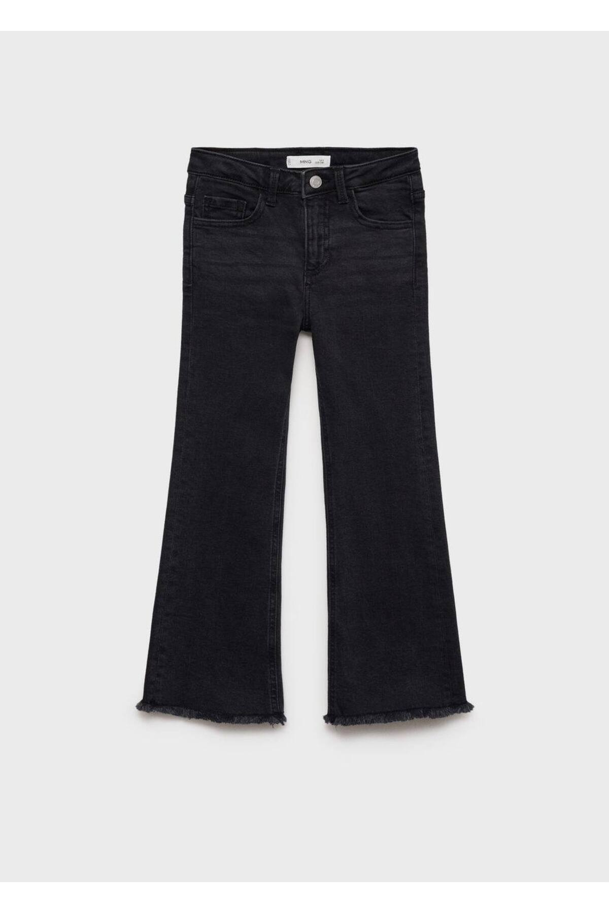 Dikişsiz flare jean pantolon