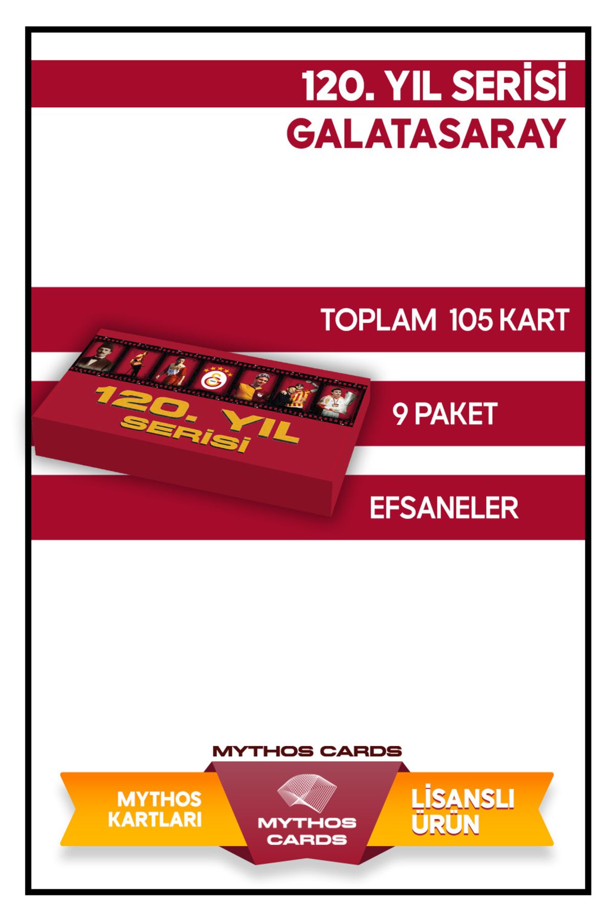 Galatasaray 120. YIL MAGNİFİCENT SERİSİ TAM SET KOLEKSİYON KARTLARI