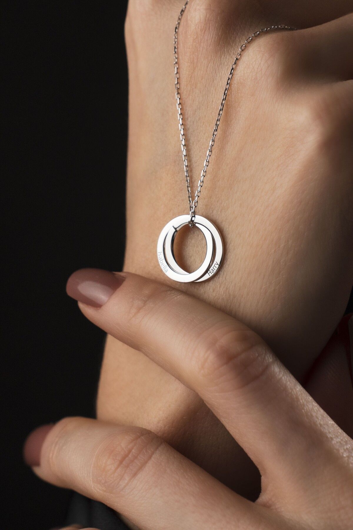TigerxlJewellery 925 Ayar Gümüş Büyük Halka Kolye