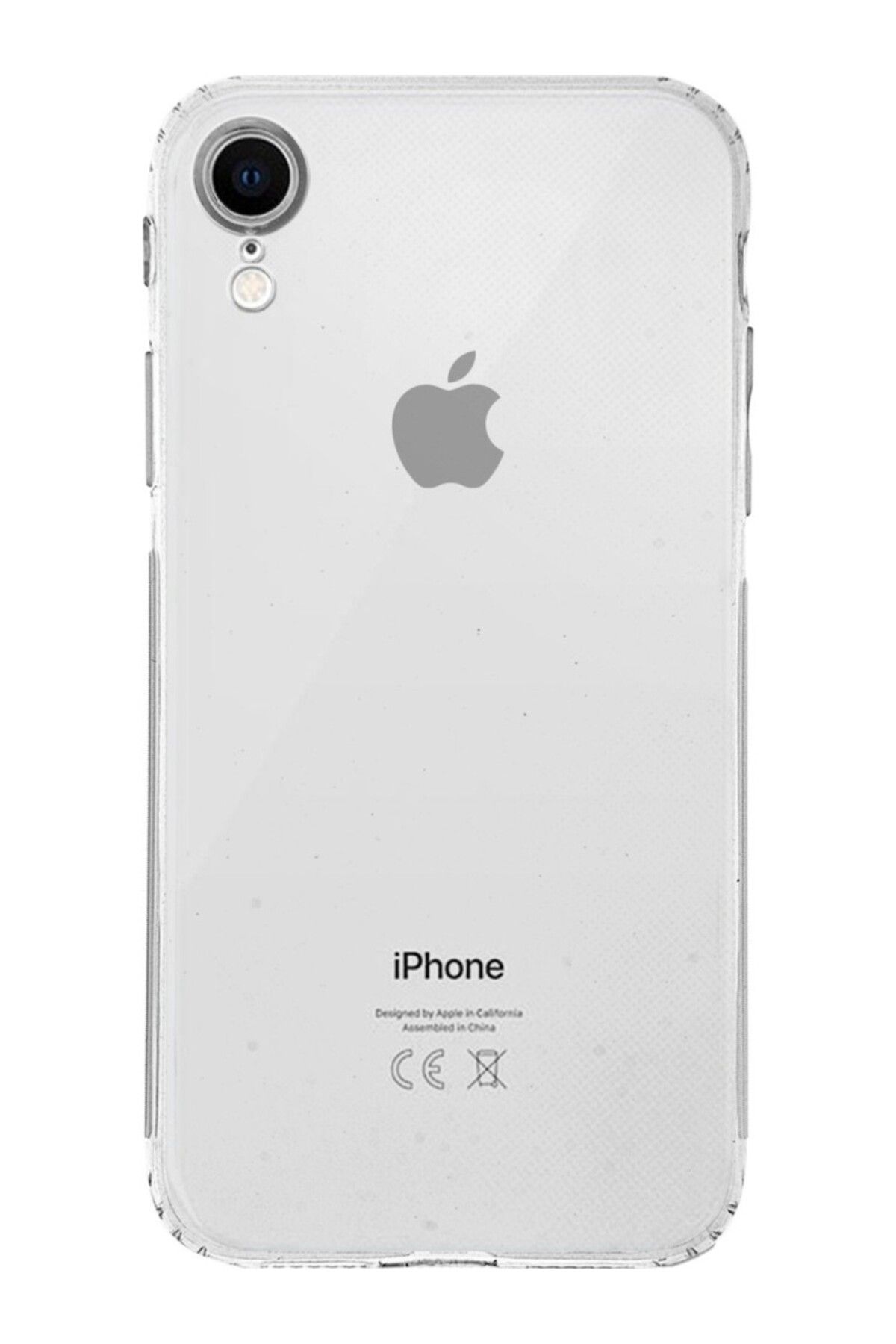 TezMax Apple iPhone Xr Uyumlu Kapak Kamera Korumalı Şarj Tıpalı Şeffaf Silikon Kılıf