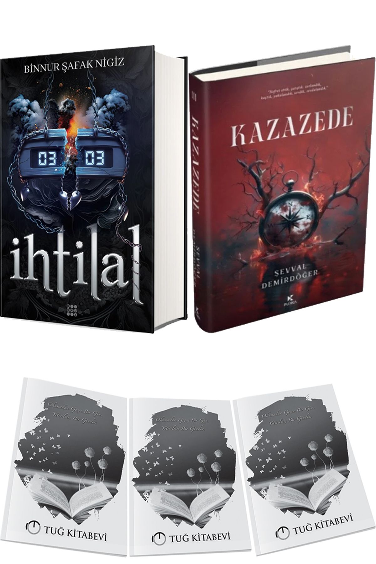 Dokuz Yayınları İhtilal 2 Zede Ciltli ve Kazazede 3 Ciltli + Hediyeli