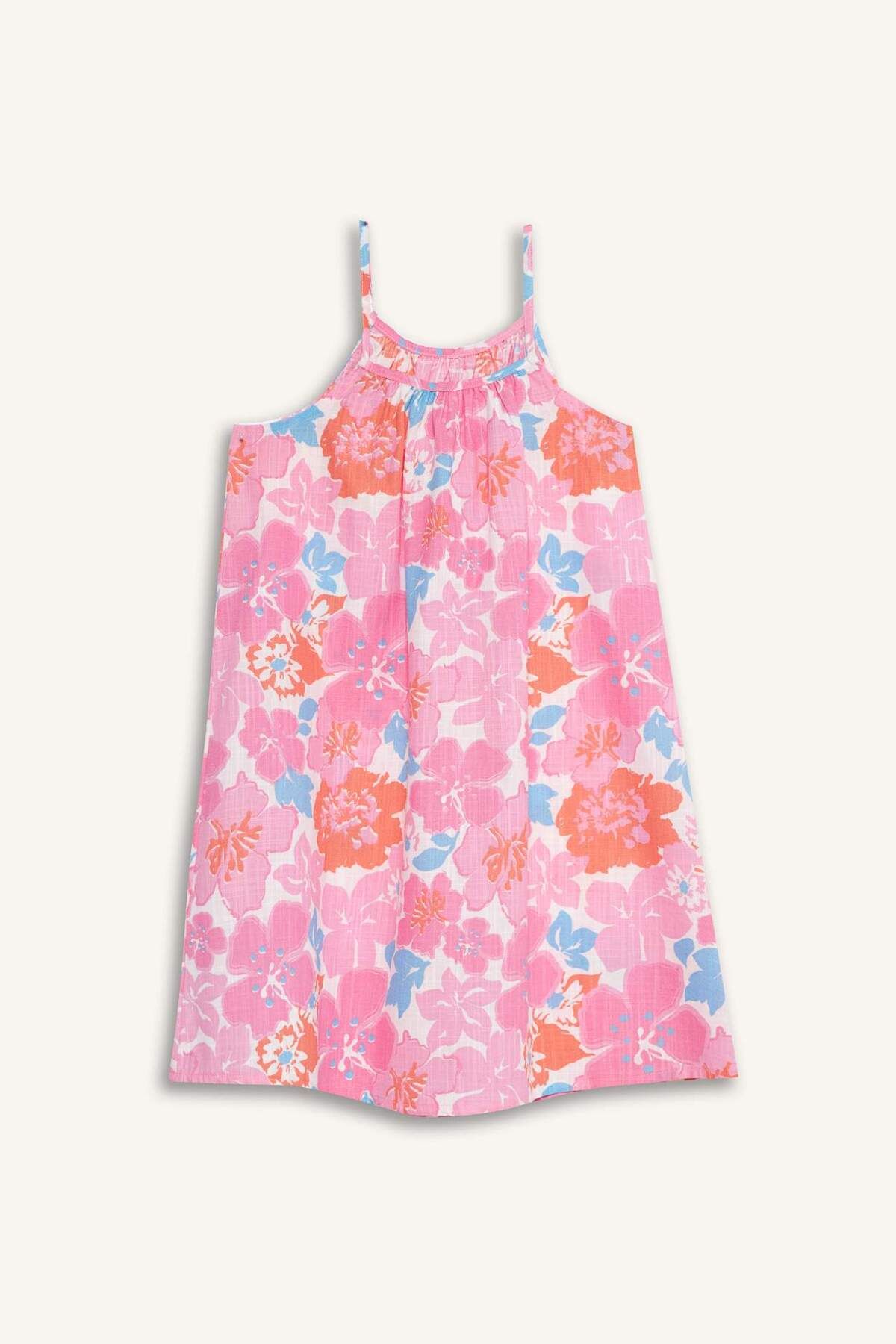 DeFacto-Blumiges Trägerkleid aus Viskose E7367A825SM 3