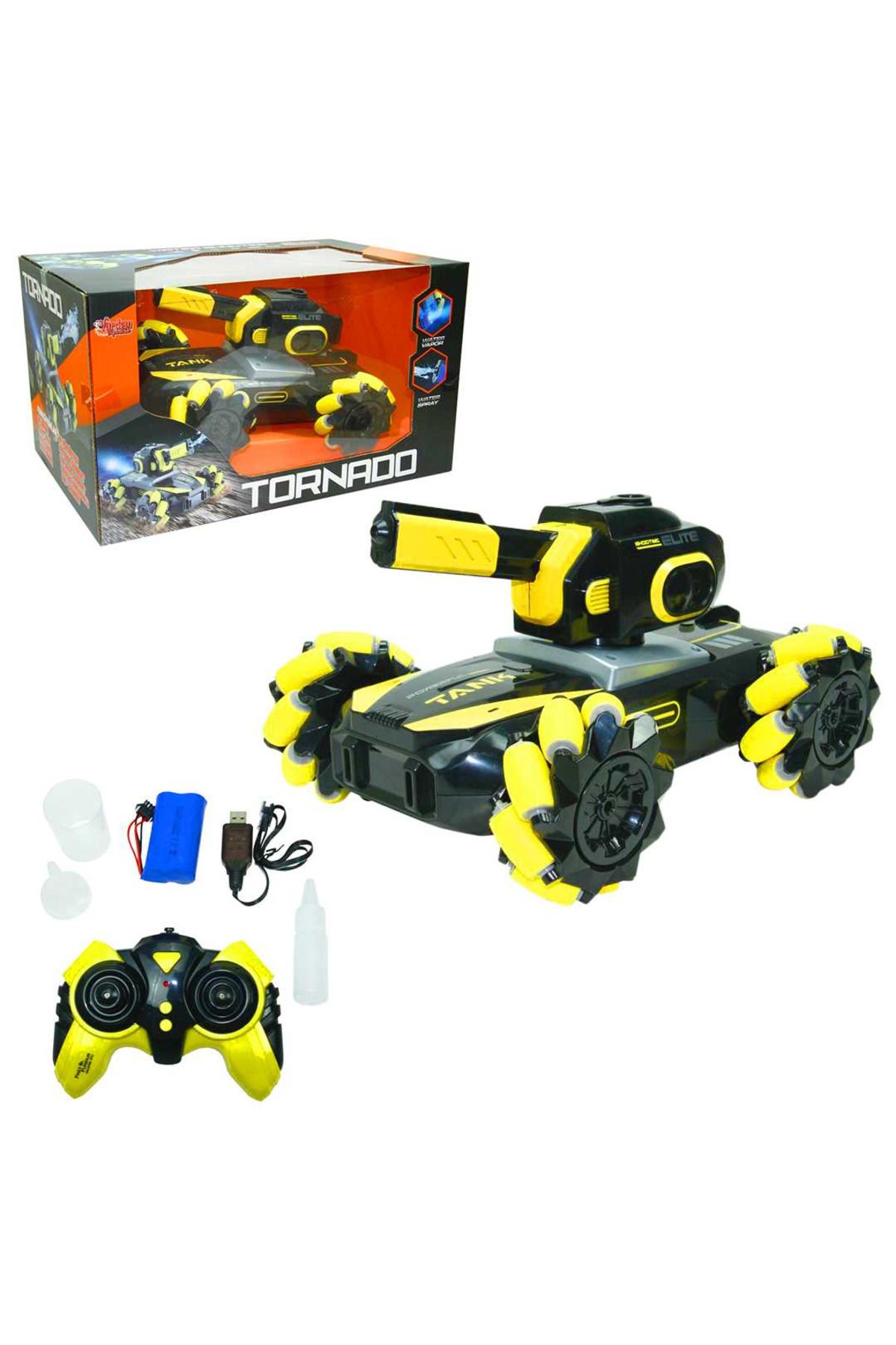 Art Tone VARDEM KUMANDALI TORNADO WATER SHOOTER 666-806 SU ATAN ARABA 2.4GHZ ŞARJLI 6+