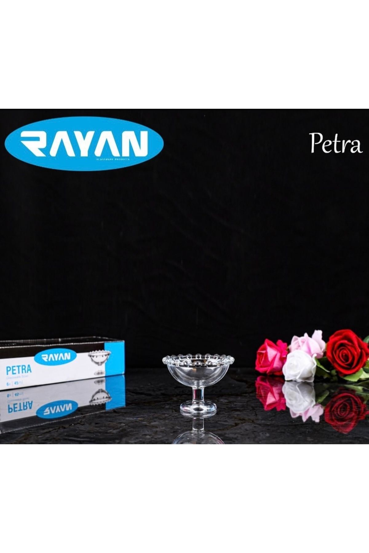 heybecollection 6'LI CAM KÜÇÜK SUNUMLUK