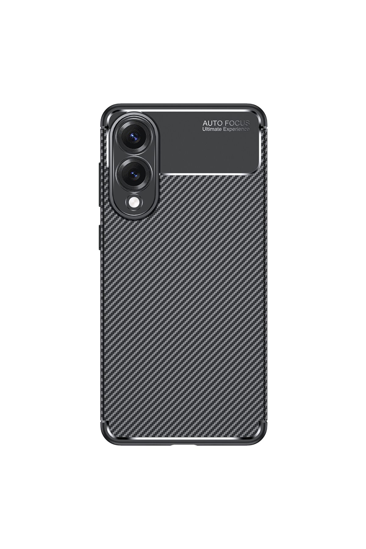 Nezih Case Samsung Galaxy S25 Edge Uyumlu Kamera Korumalı (CARBON TASARIM) Silikon Kılıf