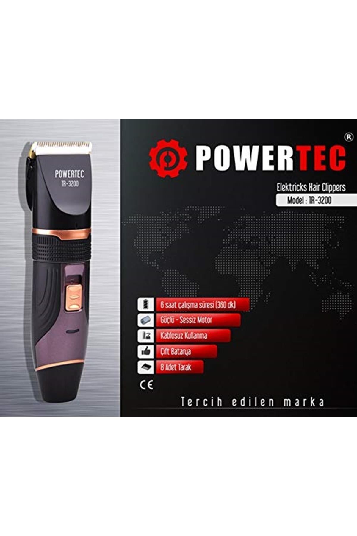 POWERTECH 6935016800808 Tr-3200 Sakal Saç Traş Makinası