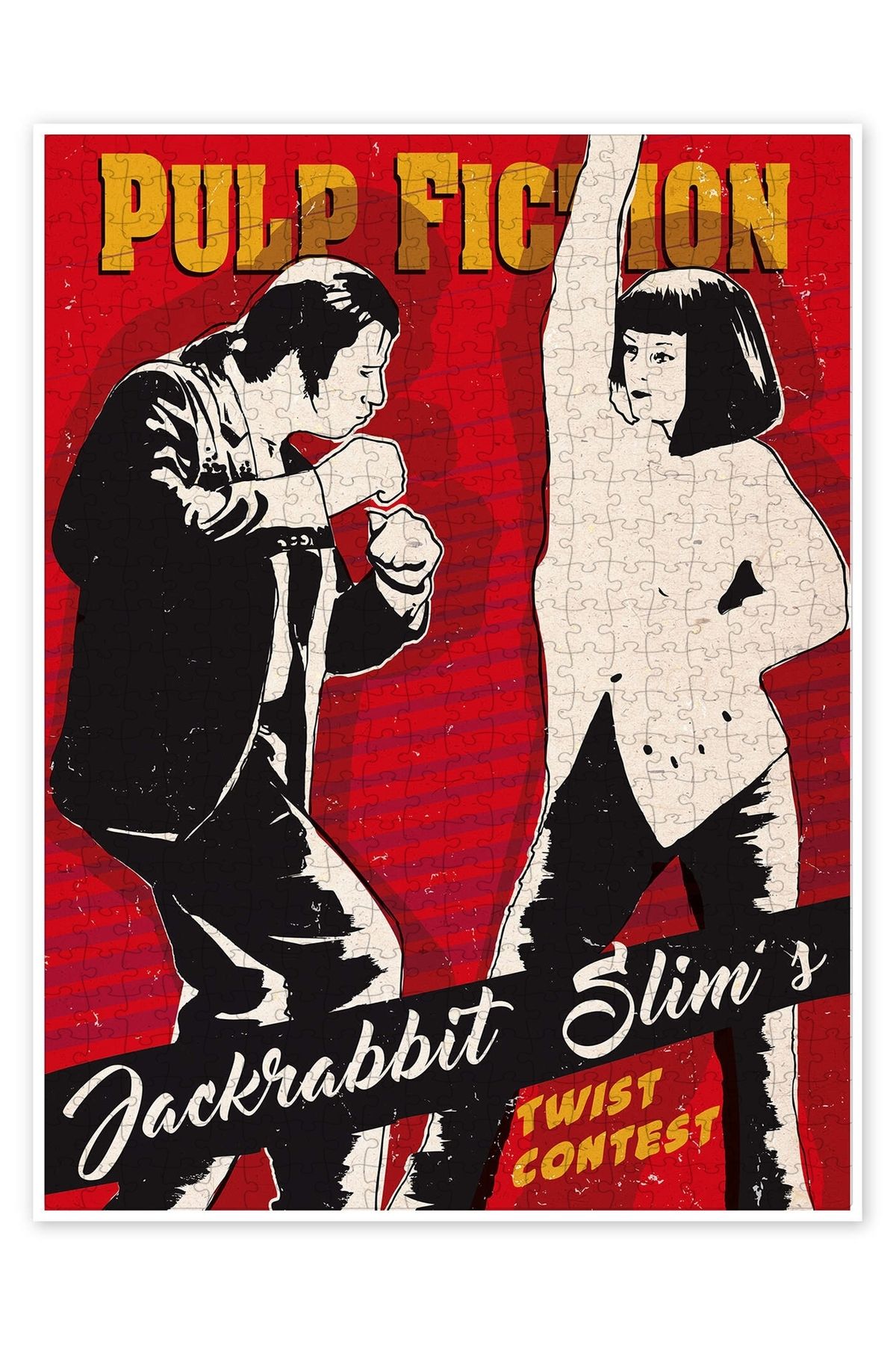 Jeronkarji Pulp Fiction twist yarışması 500 Parça Puzzle Yapboz Klasik Film Temalı