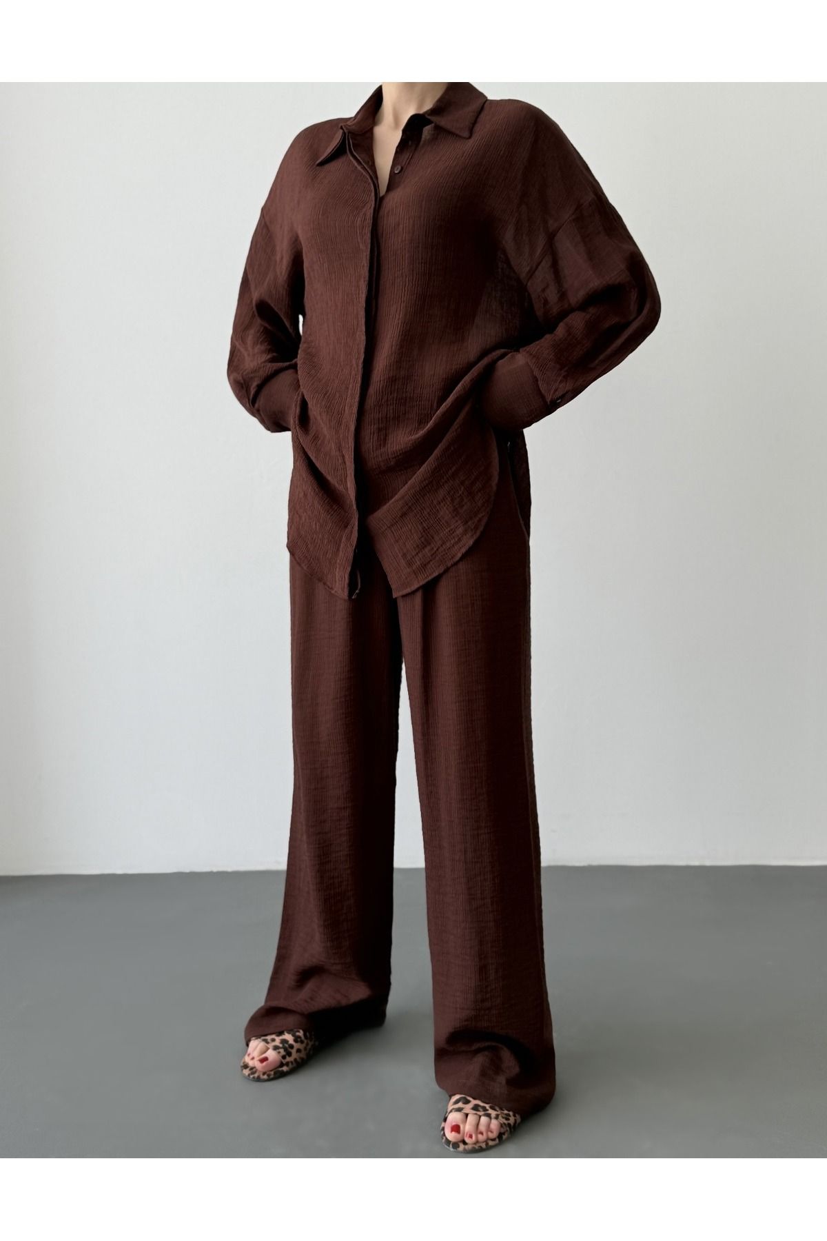 vercov'o Oversize Dokulu İnce Takım
