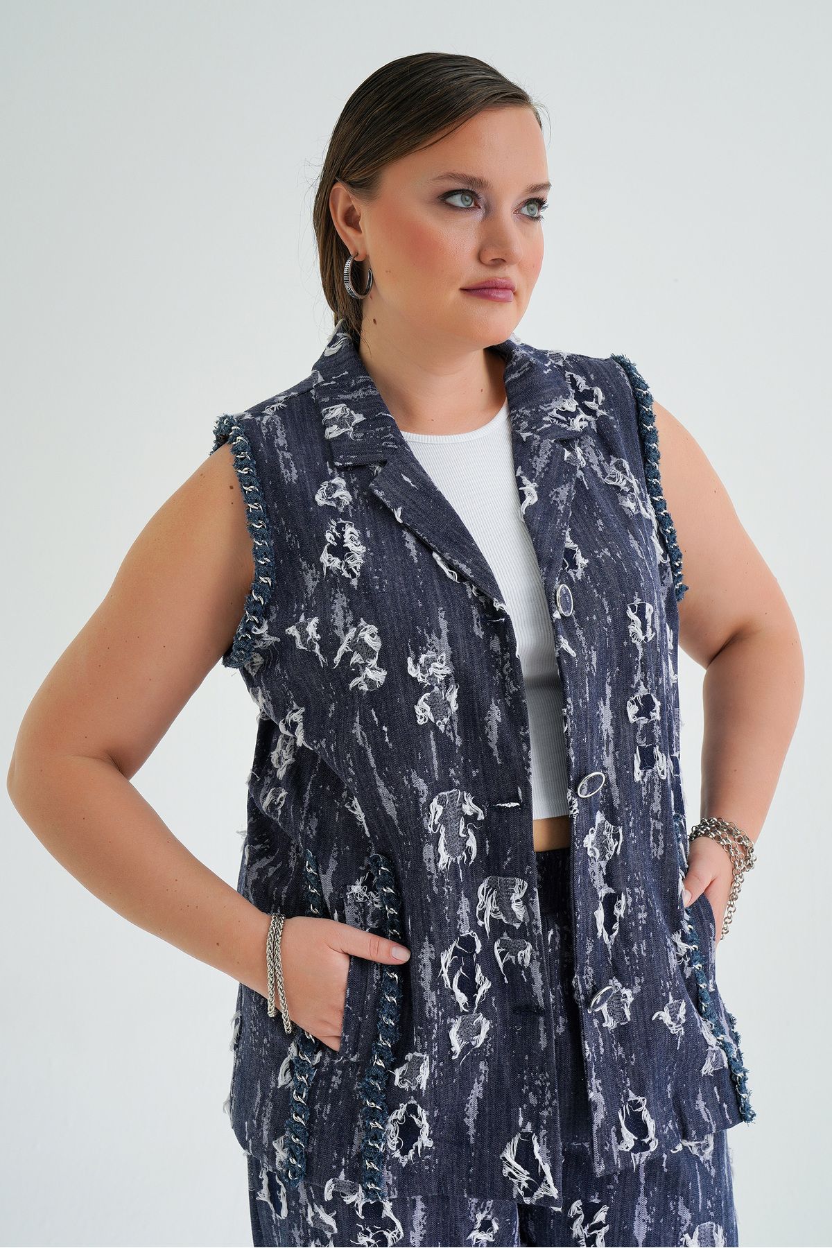 b-one fashion Denim İkili Takım