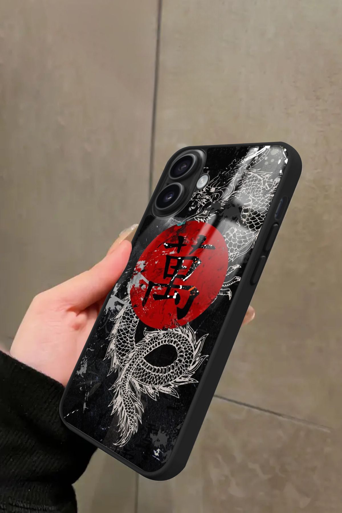 Snacase iPhone 16 Plus Uyumlu Dragon Tasarımlı Glossy Premium Kılıf