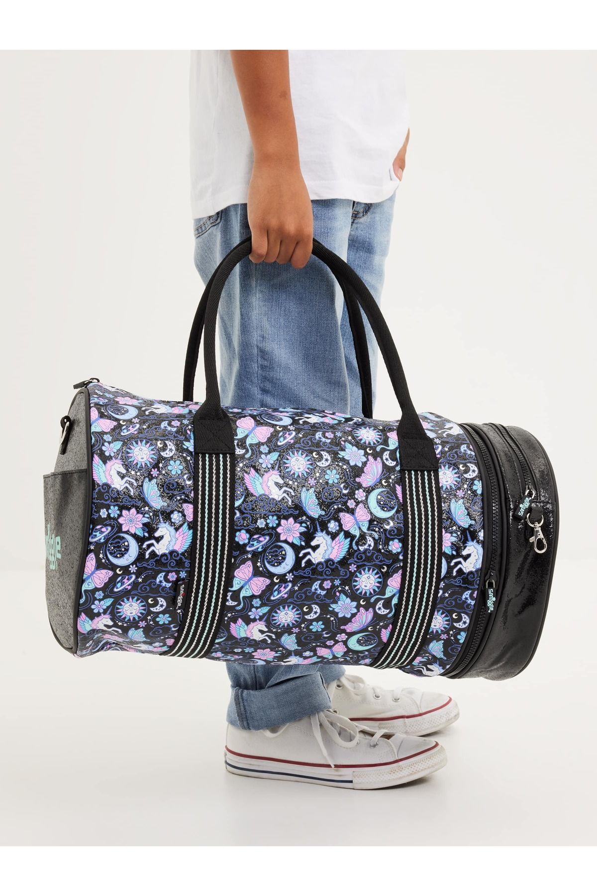SMIGGLE Süper 2'si 1 Arada Omuz Çantası ve El Valizi