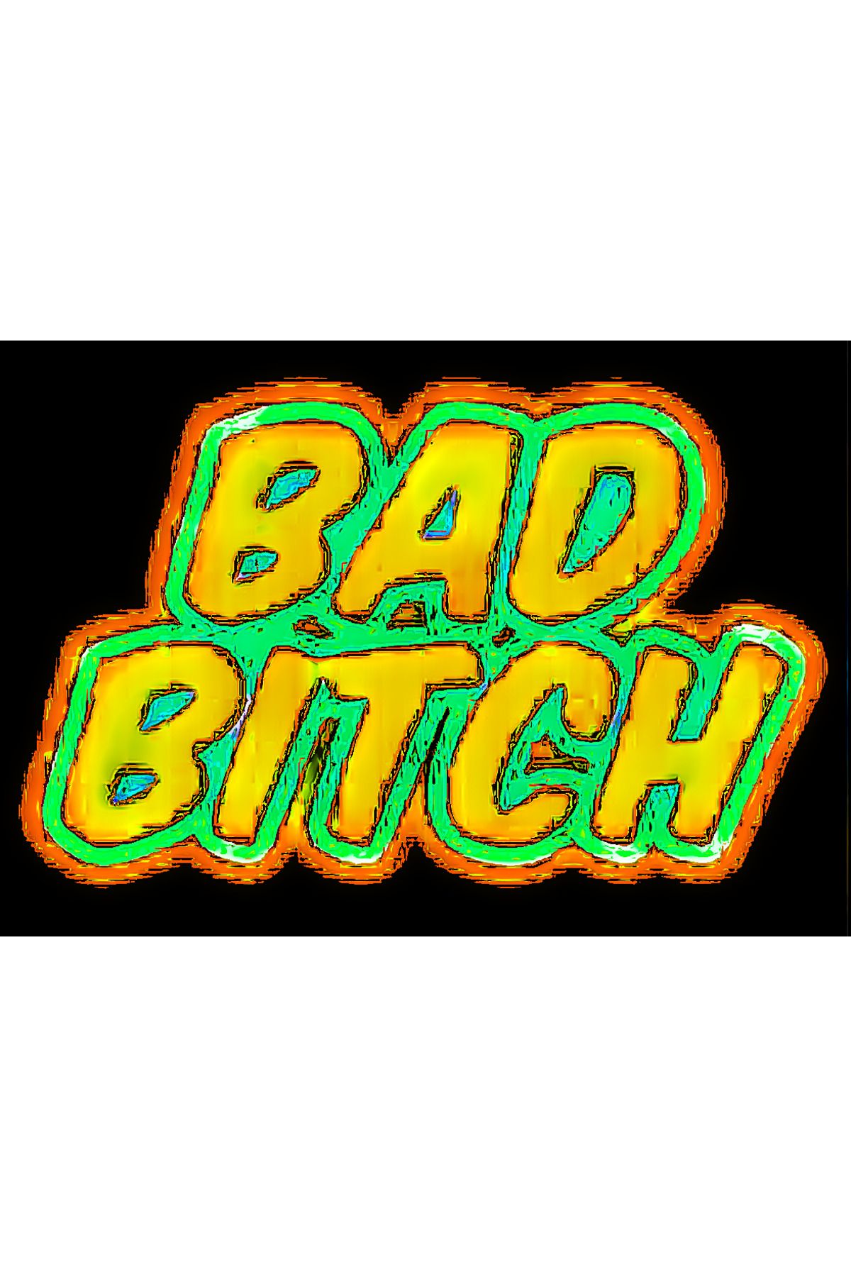 Docima Motosikler Sticker BAD BITCH