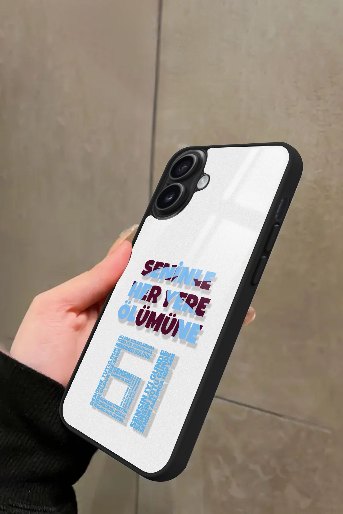 Snacase iPhone 16 Plus Uyumlu 61 Yazılı Glossy Premium Kılıf