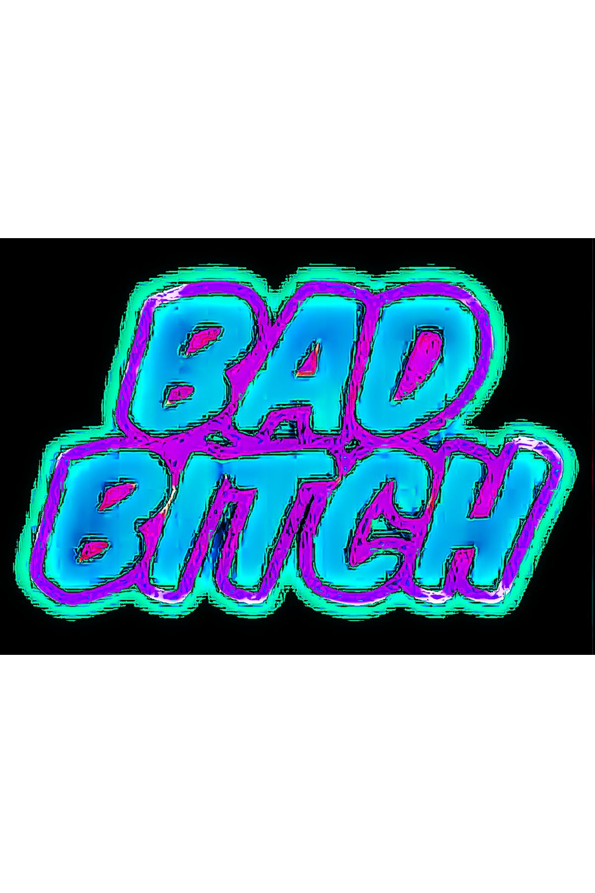 Docima Motosikler Sticker BAD BITCH