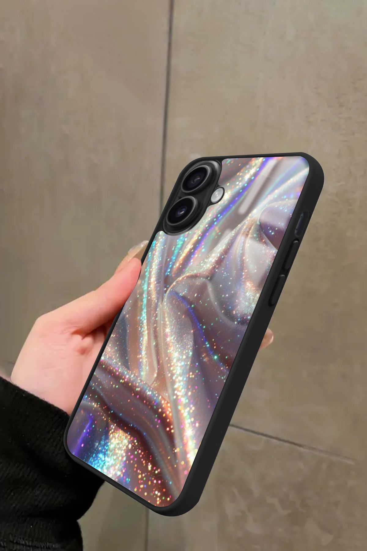 Snacase iPhone 16 Uyumlu Sim Tasarımlı Glossy Premium Kılıf