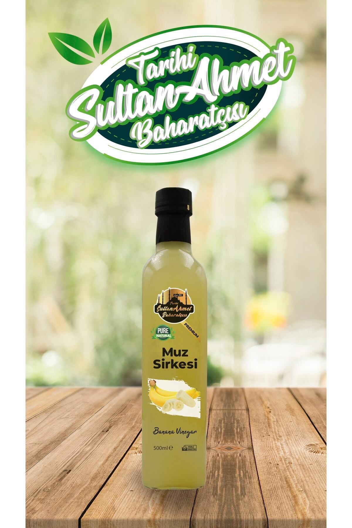 Tarihi SultanAhmet Baharatçısı Muz Sirkesi %100 Katkısız Doğal 500 ml | Özel Üretim