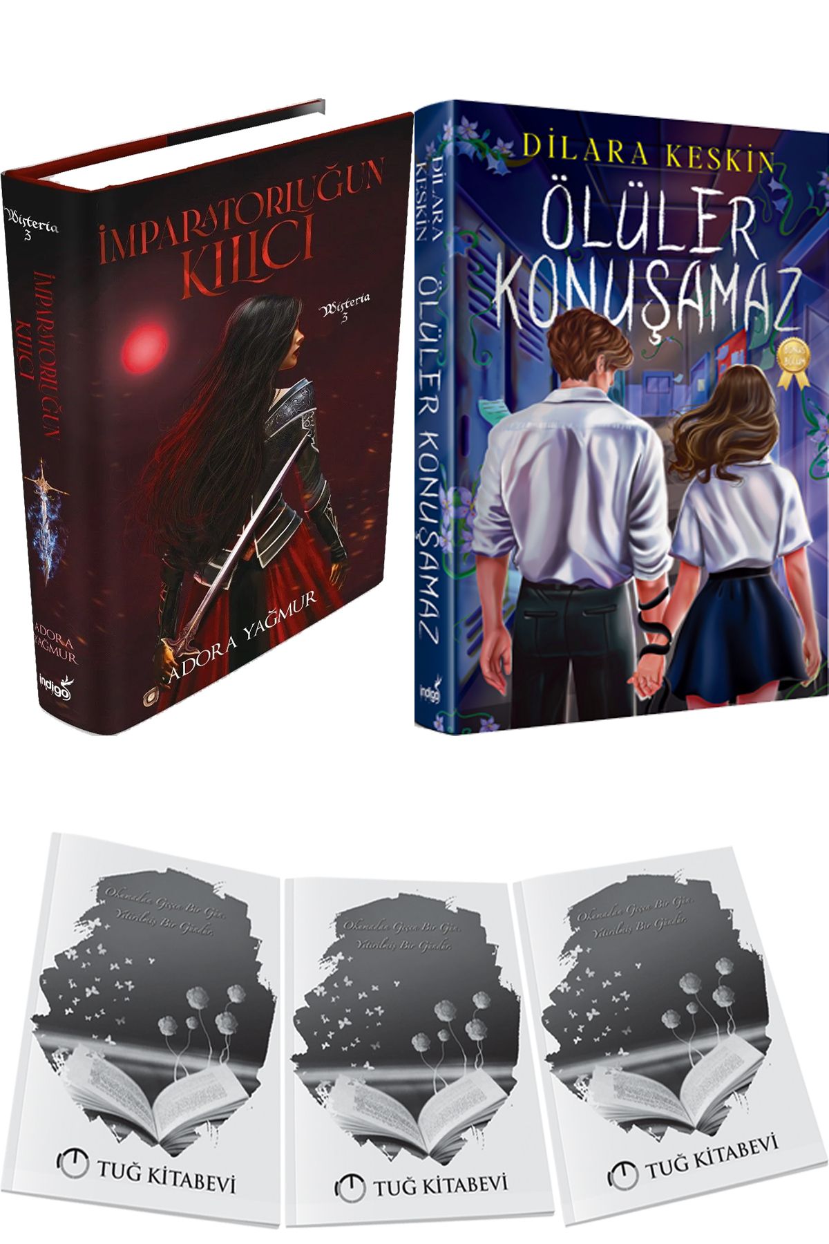 İndigo Kitap İmparatorluğun Kılıcı Ciltli ve Ölüler Konuşamaz Yeni Ciltli + Hediyeli