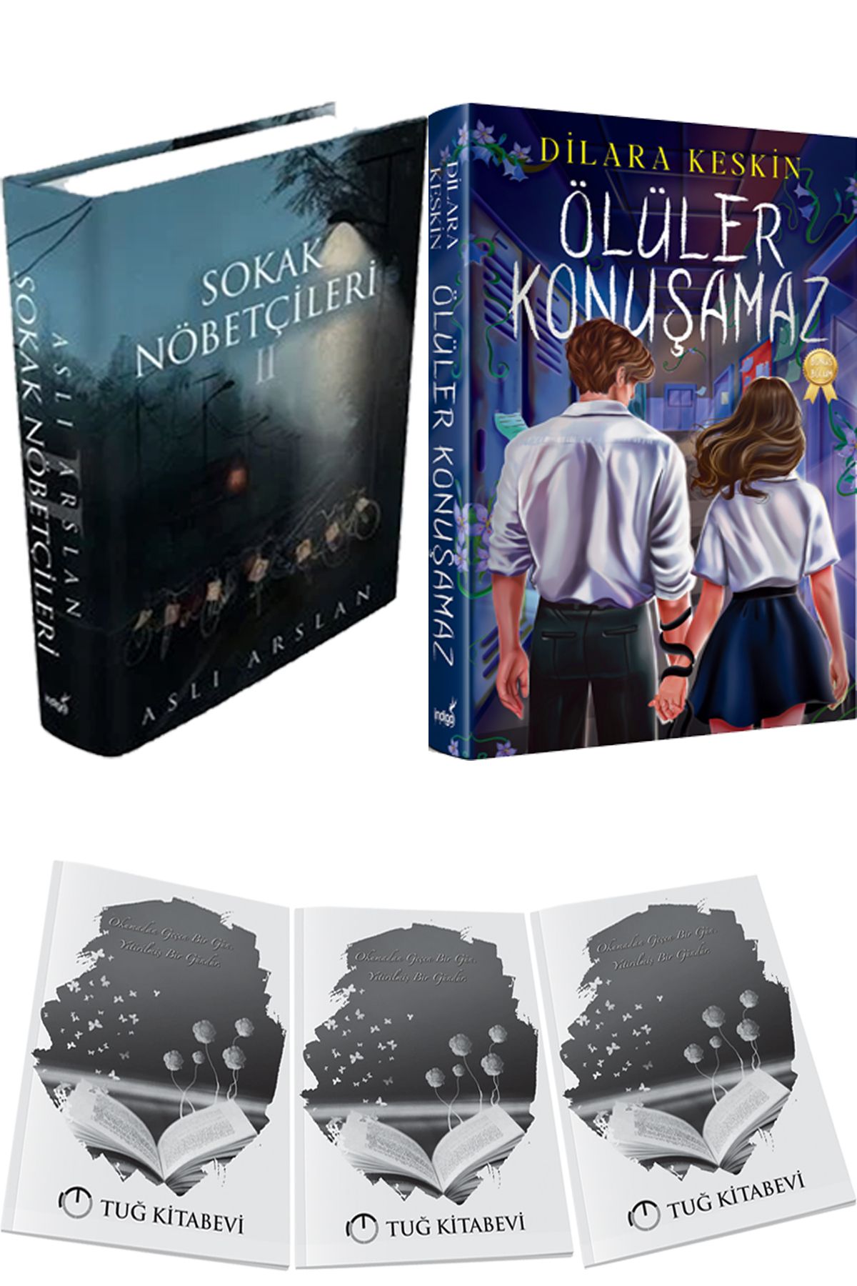 İndigo Kitap Sokak Nöbetçileri 2 Ciltli ve Ölüler Konuşamaz Yeni Ciltli + Hediyeli