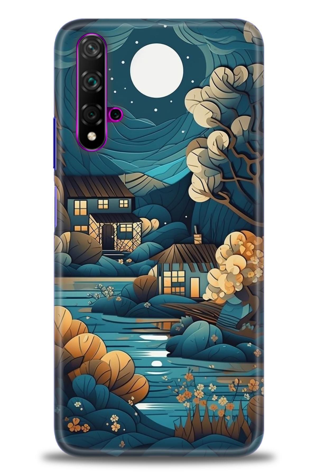 CooperTech Huawei Nova 5T İle Uyumlu HD Baskılı Silikon Kılıf - ÖzelSeri Huawei - 327
